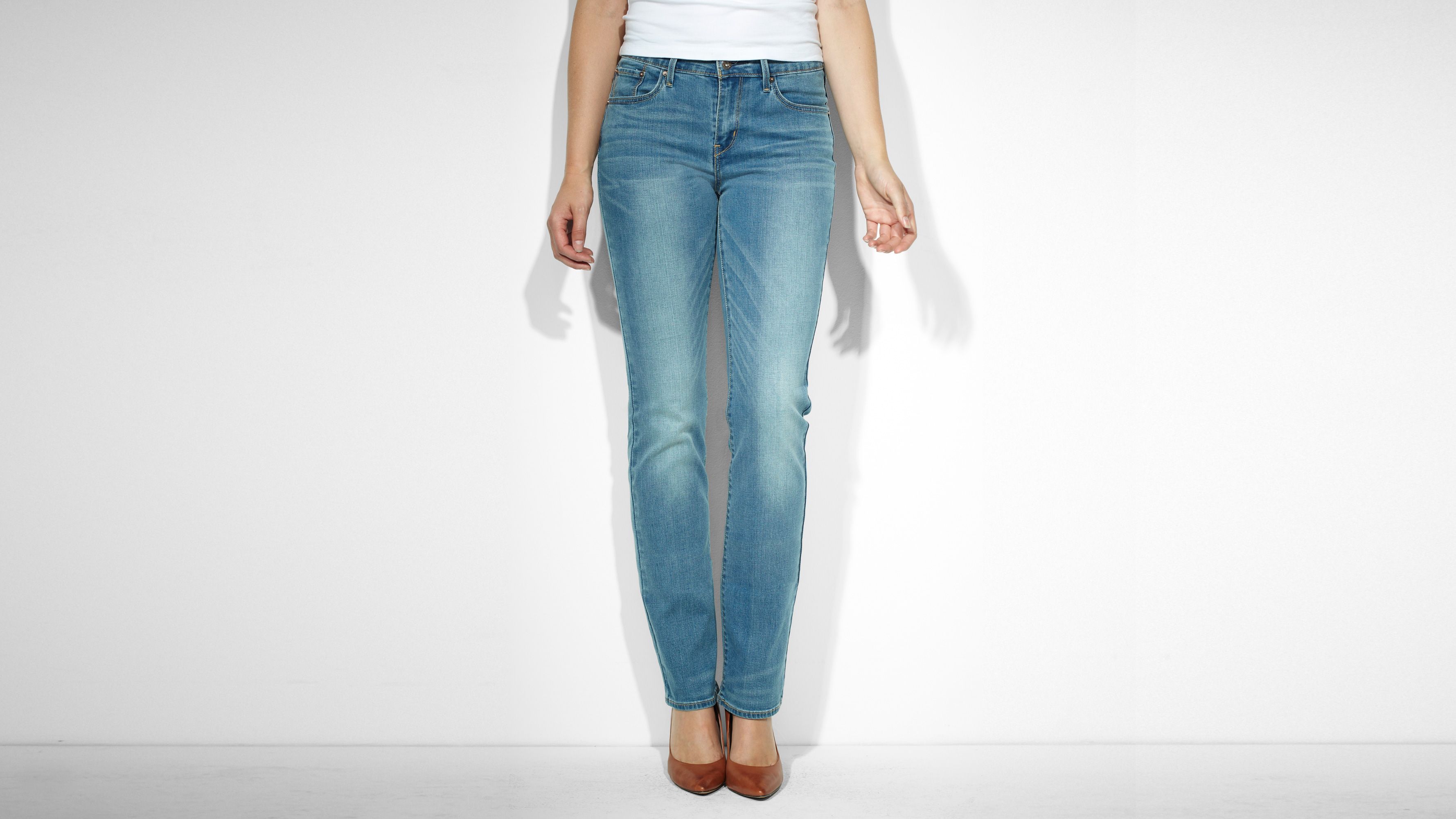 demi curve straight jeans