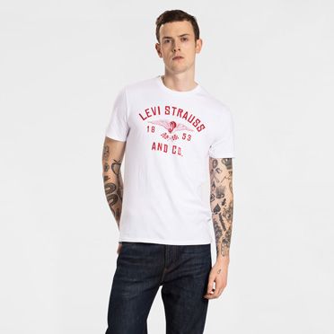 Levi's® Graphic Tee-Bi Good Moto White