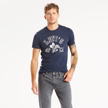 Levi's® Graphic Tee-Military Dress Blues