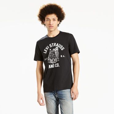 Levi's® Graphic Tee-Bear Black