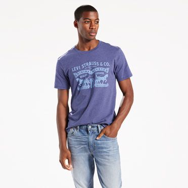 Levi's® 2-Horse Pull Tee-Deep Cobalt Heather