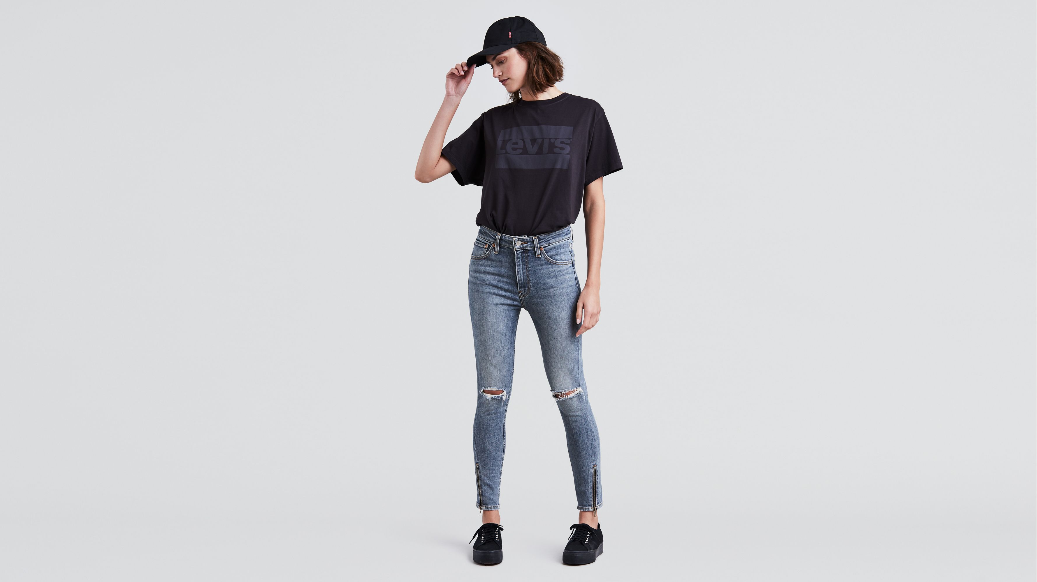 levi's altered 721 high rise skinny