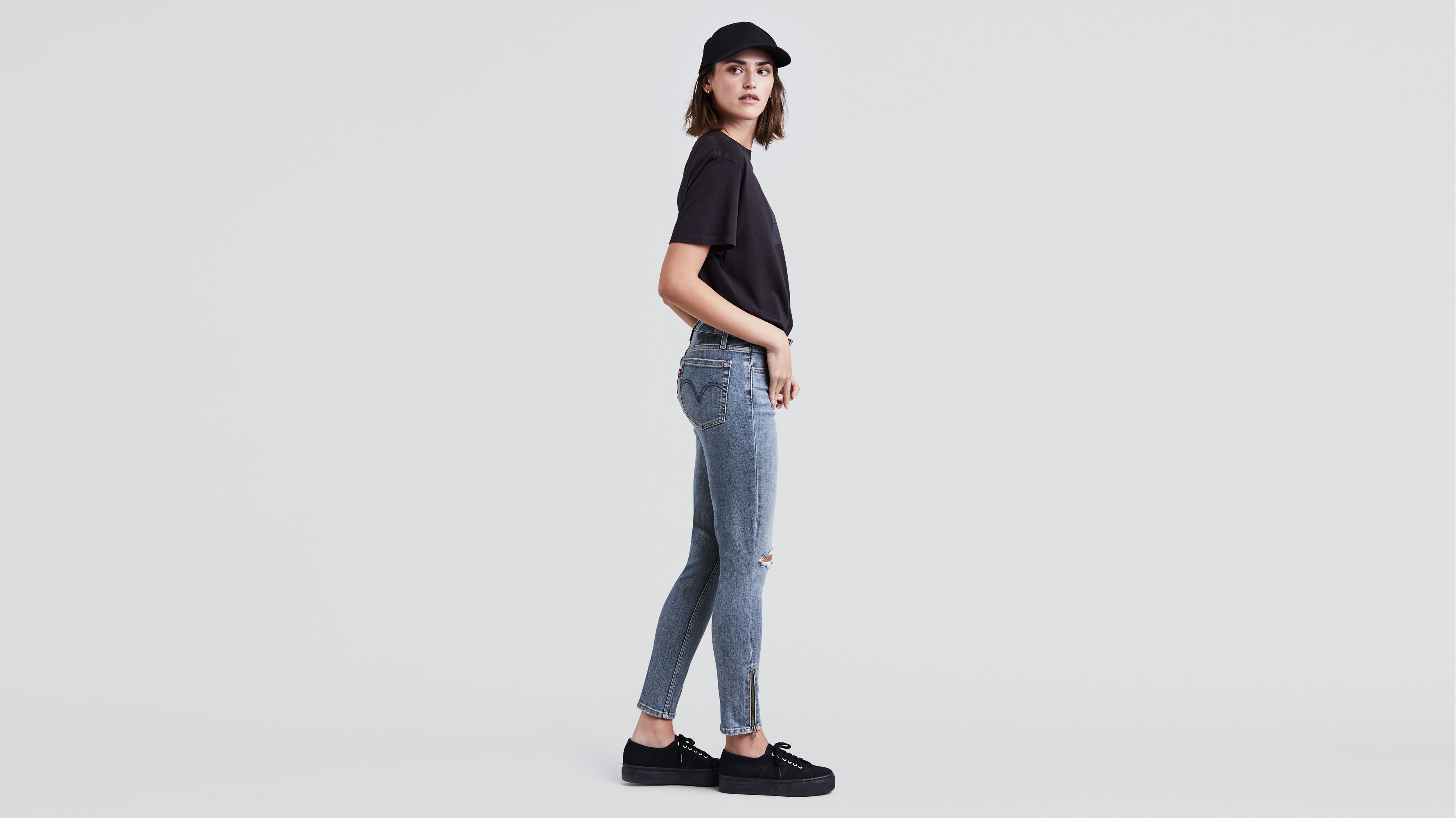 levi's altered 721 high rise skinny