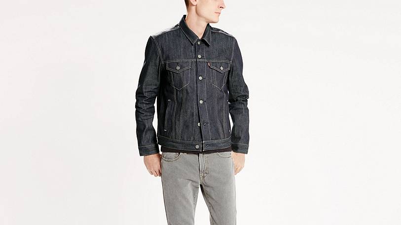 Levi S Raw Denim Trucker Jacket For Men