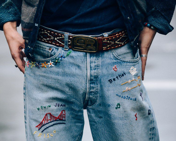 old style levi jeans