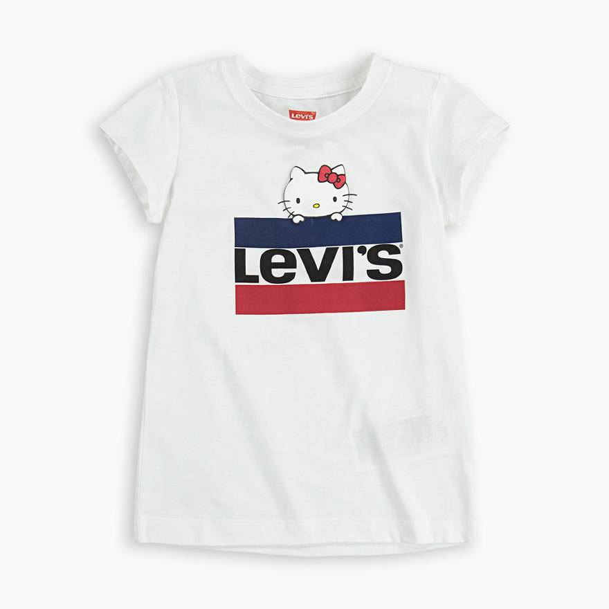 Little Girls 4-6x Levi's® x Hello Kitty Sportswear Logo Tee Shirt 1