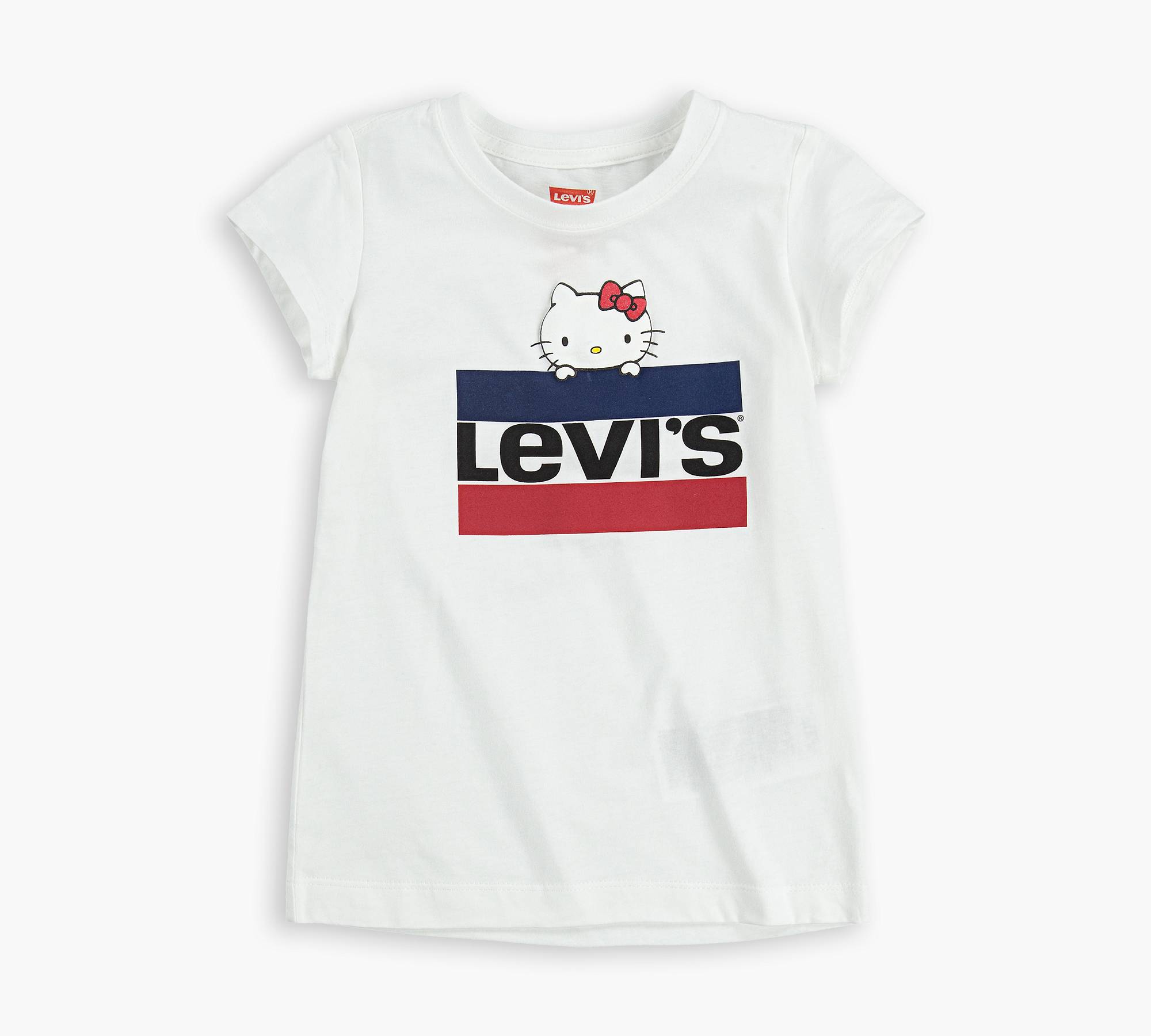 Little Girls 4-6x Levi's® x Hello Kitty Sportswear Logo Tee Shirt 1