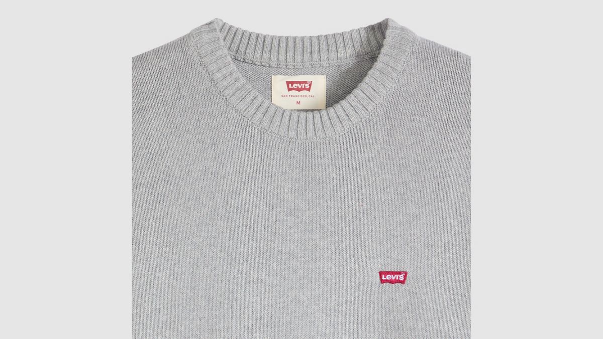 Classic Housemark Sweater — Grey Heather - Grey