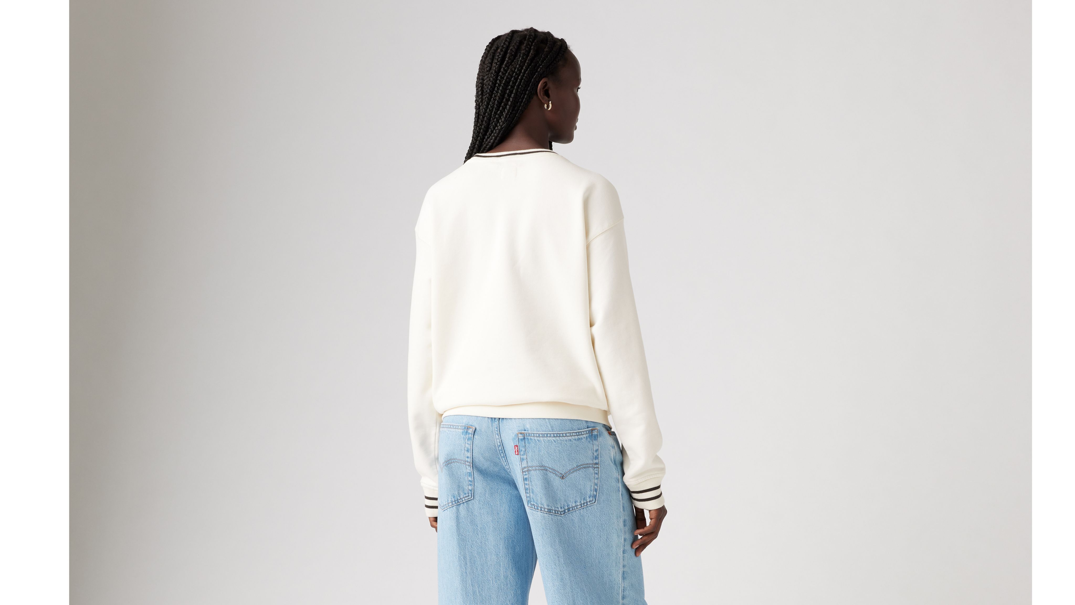 トップス codegraphy  SPORTS CREW NECK Graphic Heritage Sport Crewneck Sweatshirt - White | Levi's® US