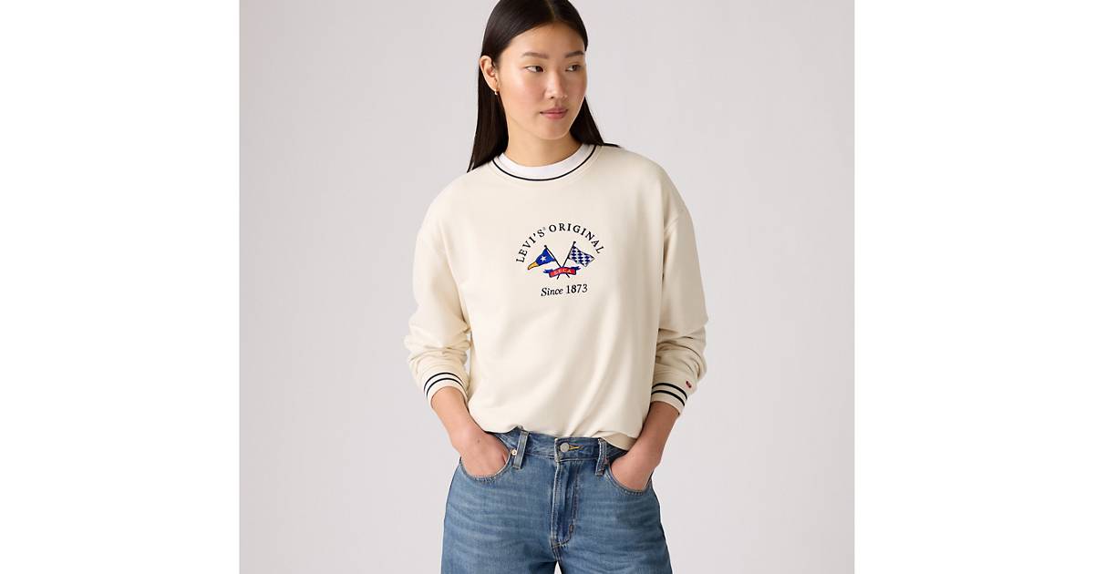 Graphic Heritage Sport Crewneck Sweatshirt - Grey | Levi's® US Graphic Heritage Sport Crewneck Sweatshirt - Grey | Levi's® US