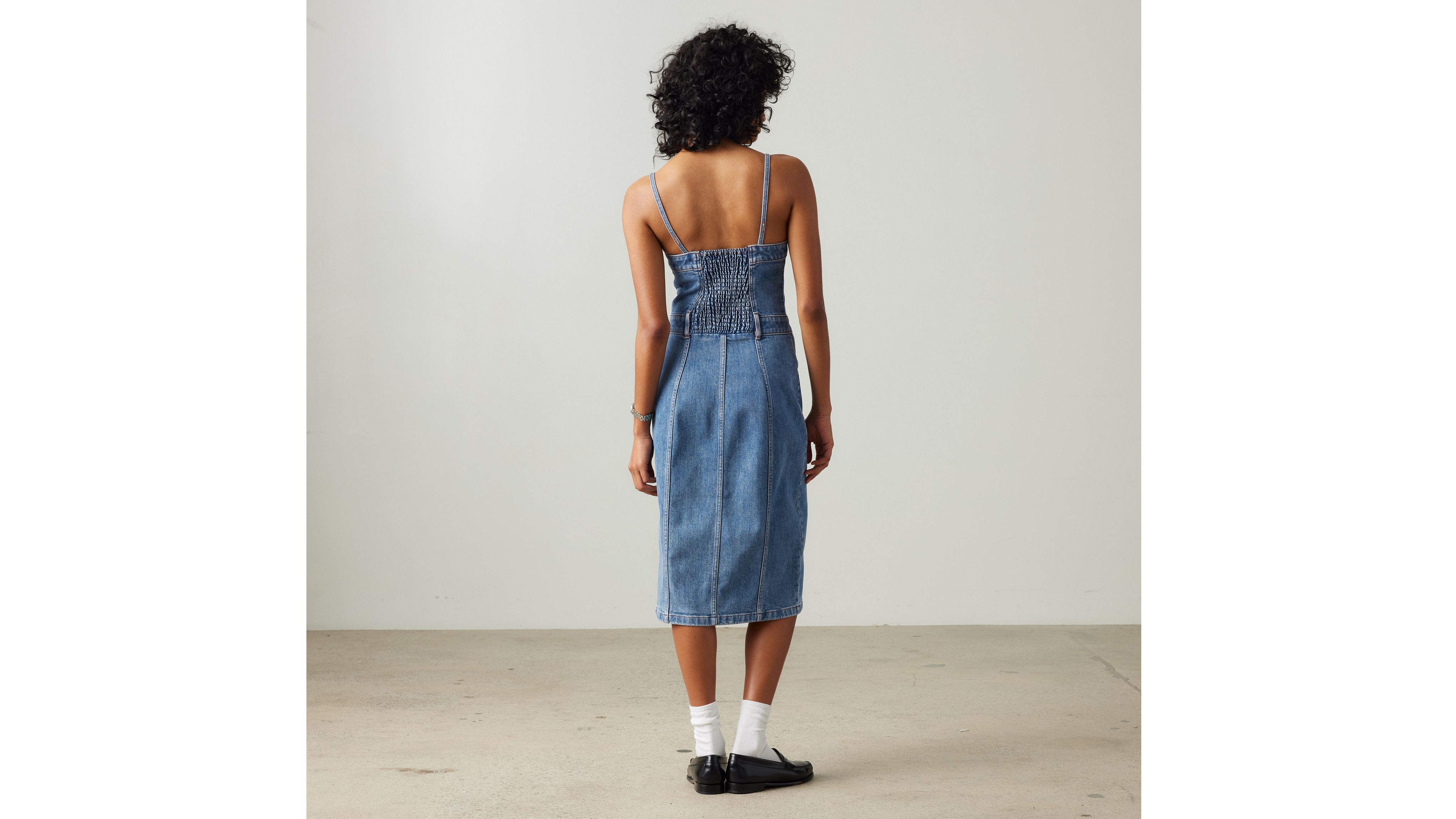 Denim Bustier Dress
