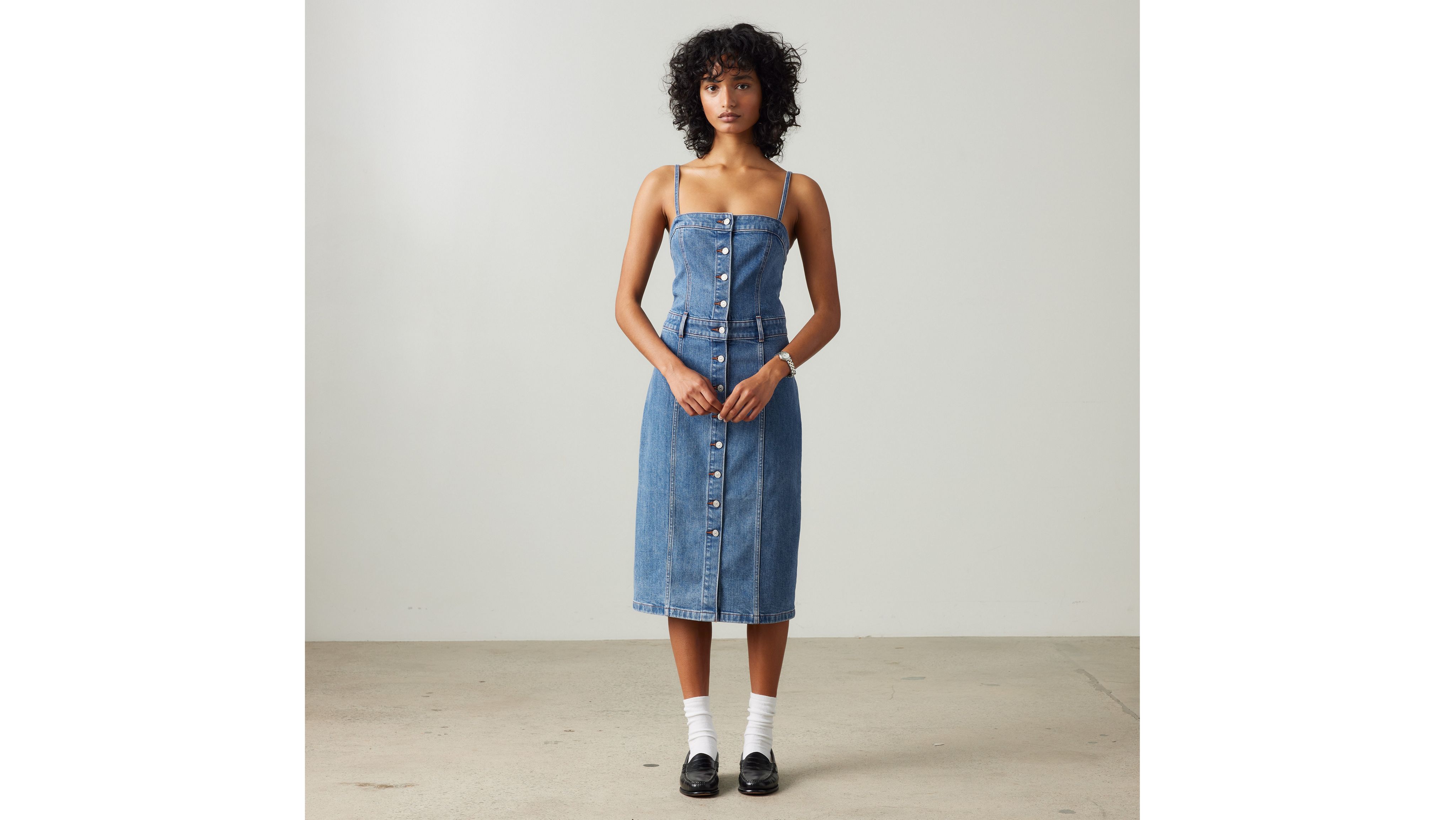 Denim Bustier Dress 2