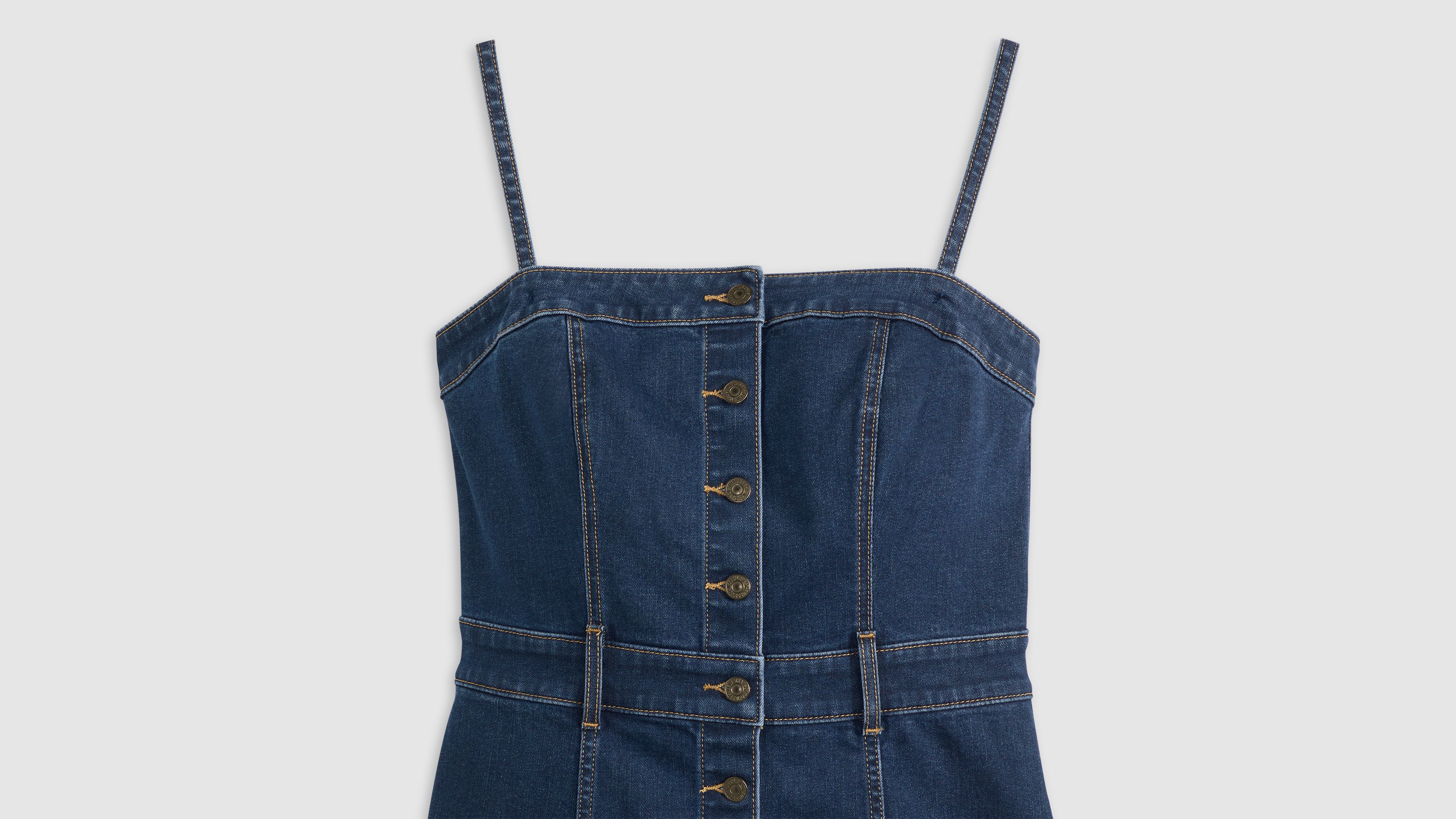 Denim Bustier Dress