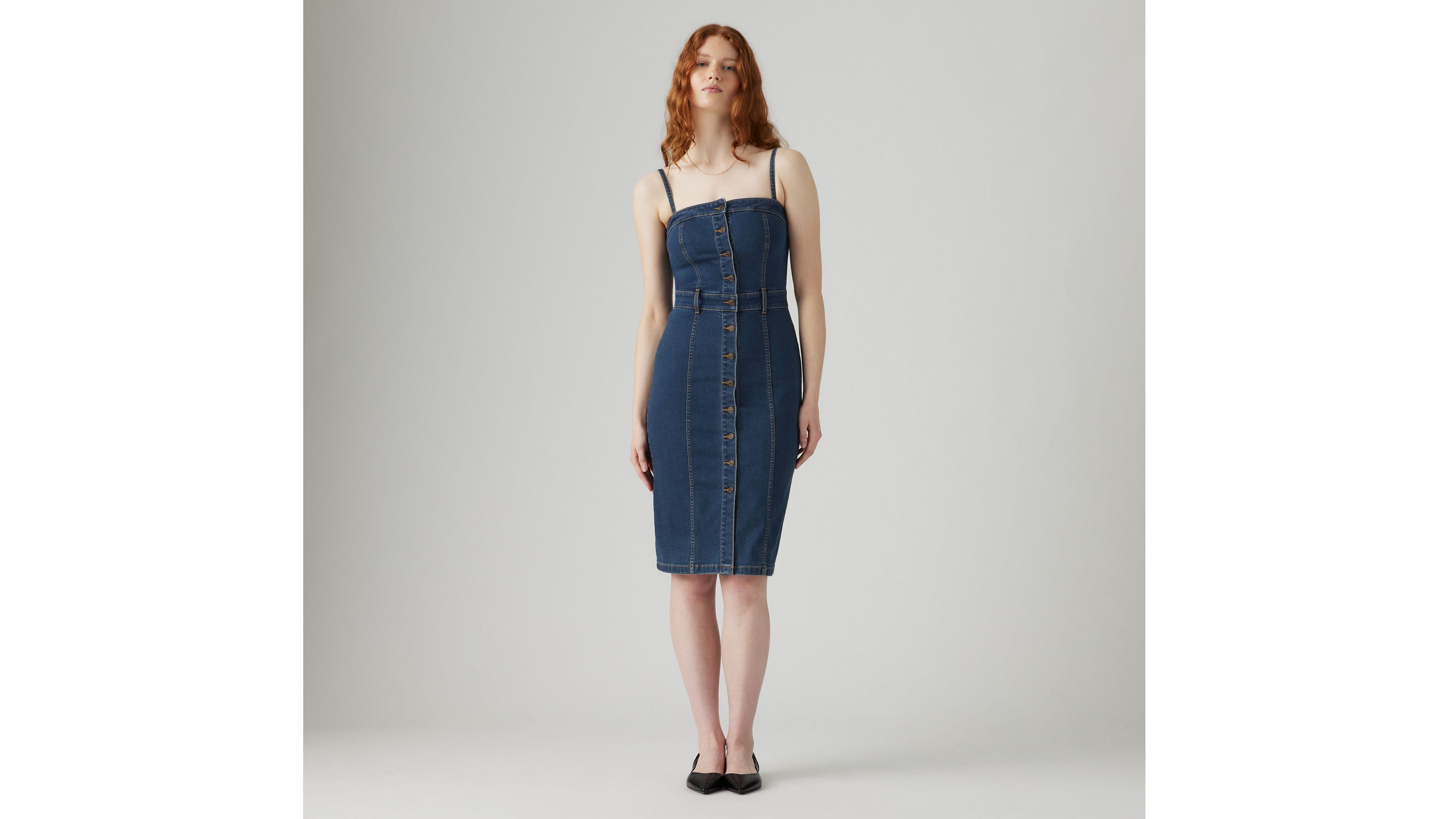 Denim Bustier Dress
