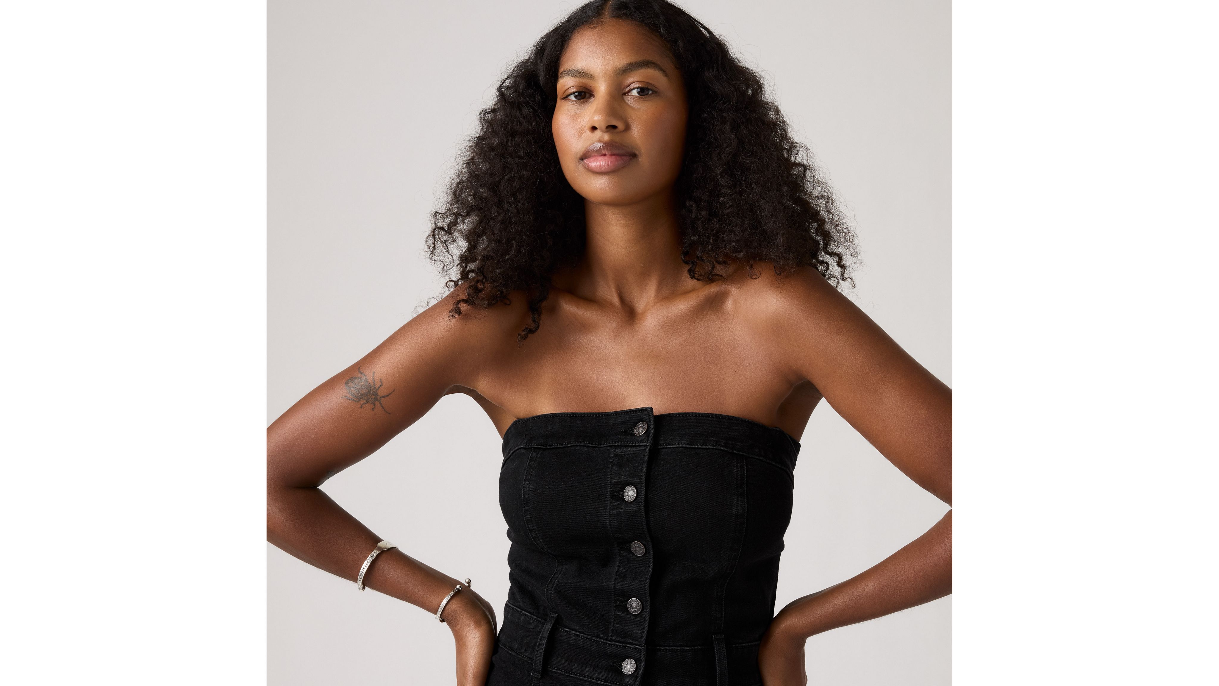 Denim Bustier Dress