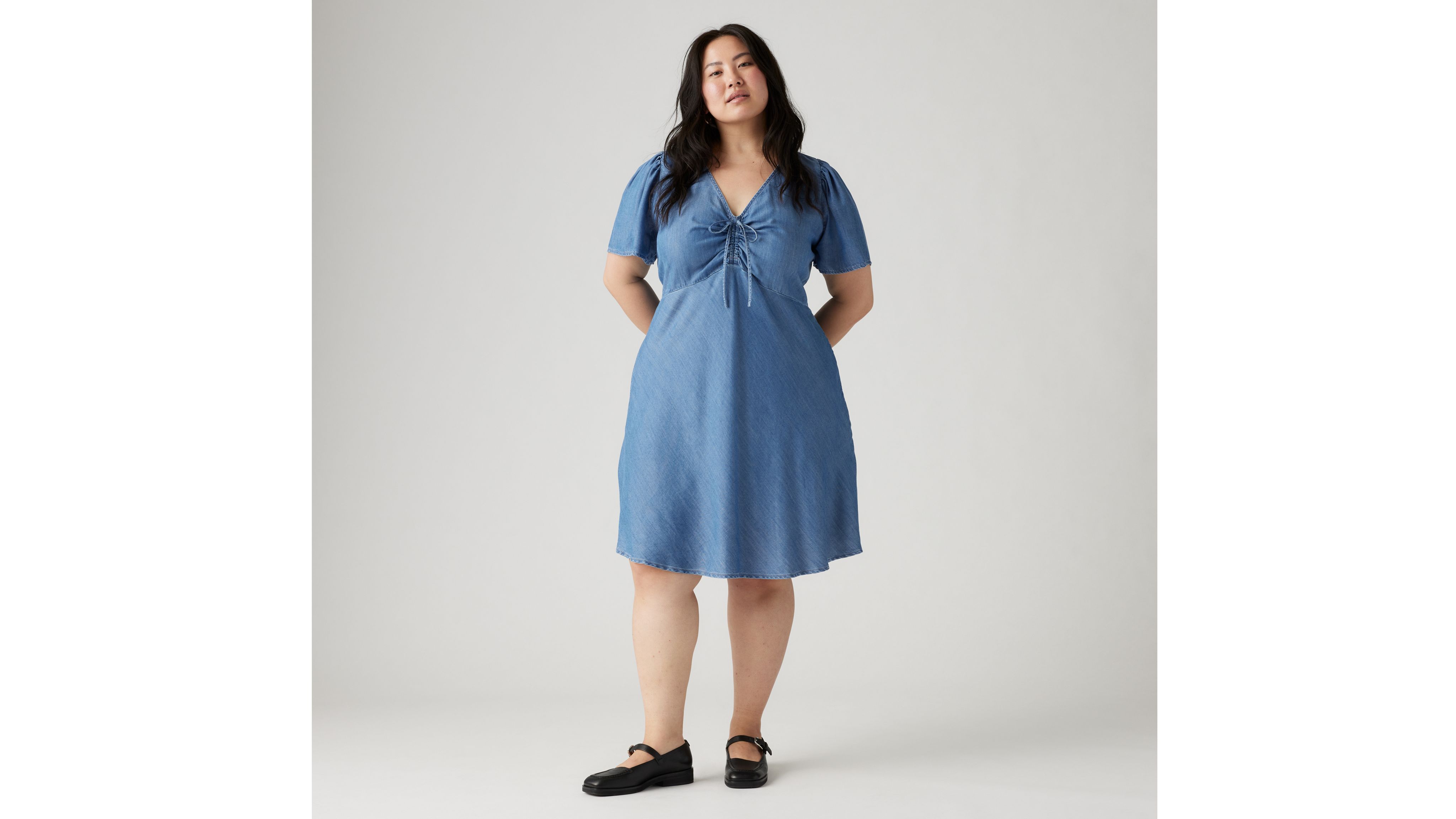 Delray Short-sleeve Mini Dress (plus Size) - Blue | Levi's® NO