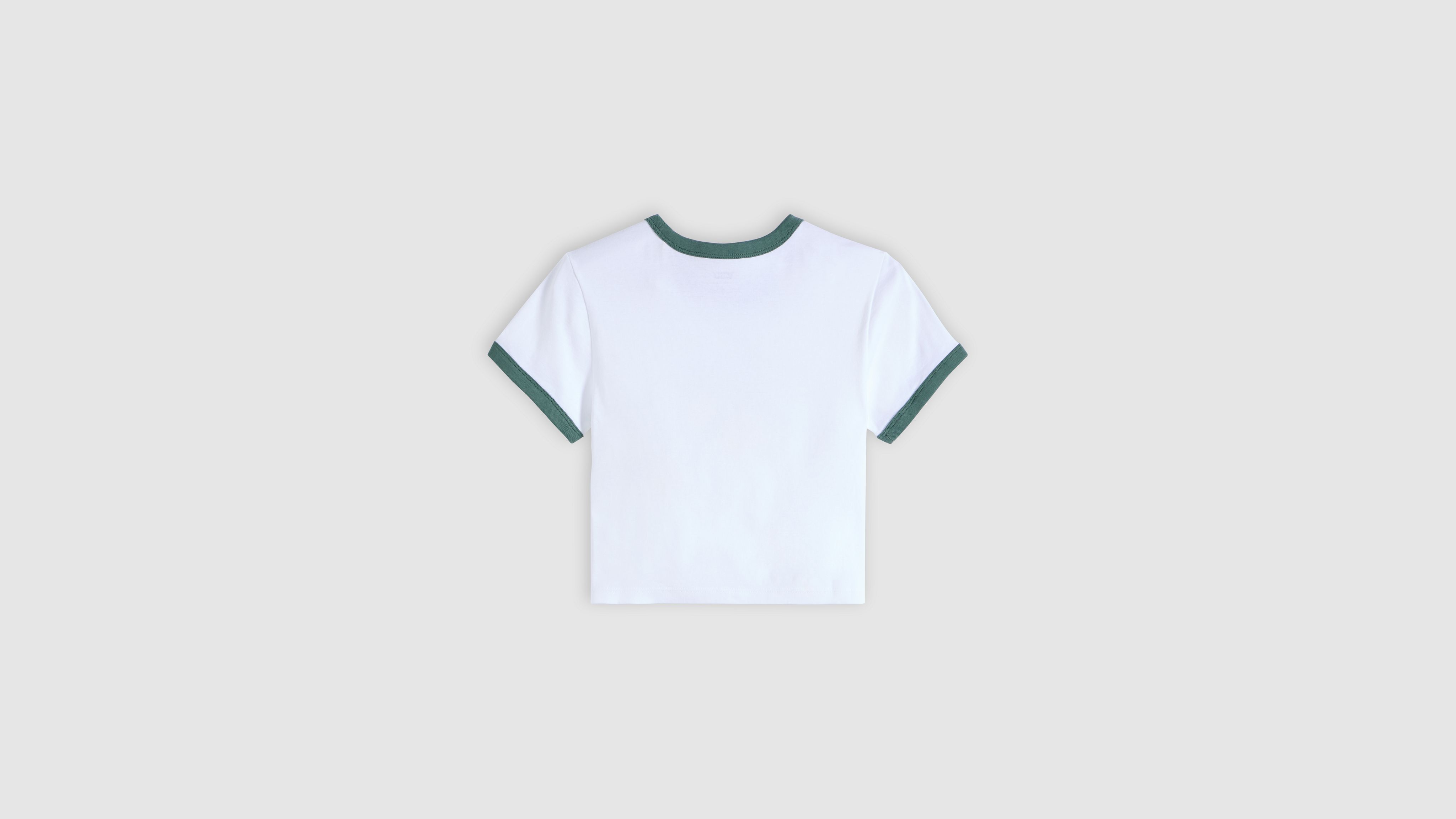 [ JEANS] Script Ringer T-Shirt ★大人気★ Lois Jeans Ringer T-Shirt - White/Red - 1341-6618-518
