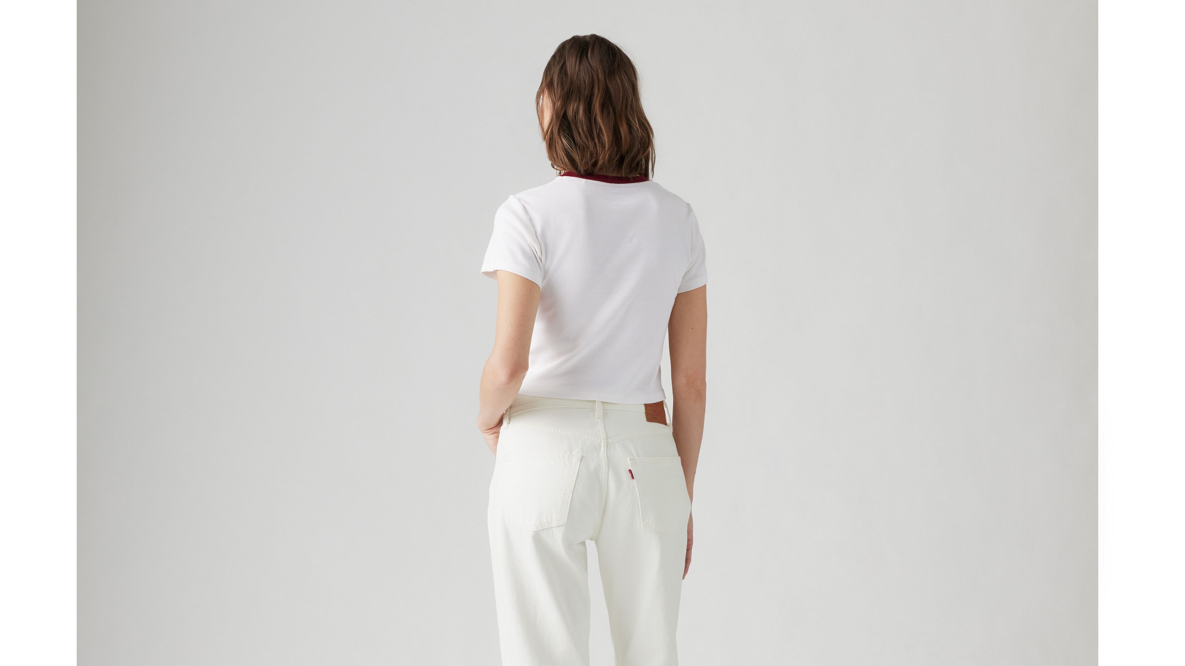 レイ❣️ Graphic Mini Ringer Tee - White | Levi's® CH