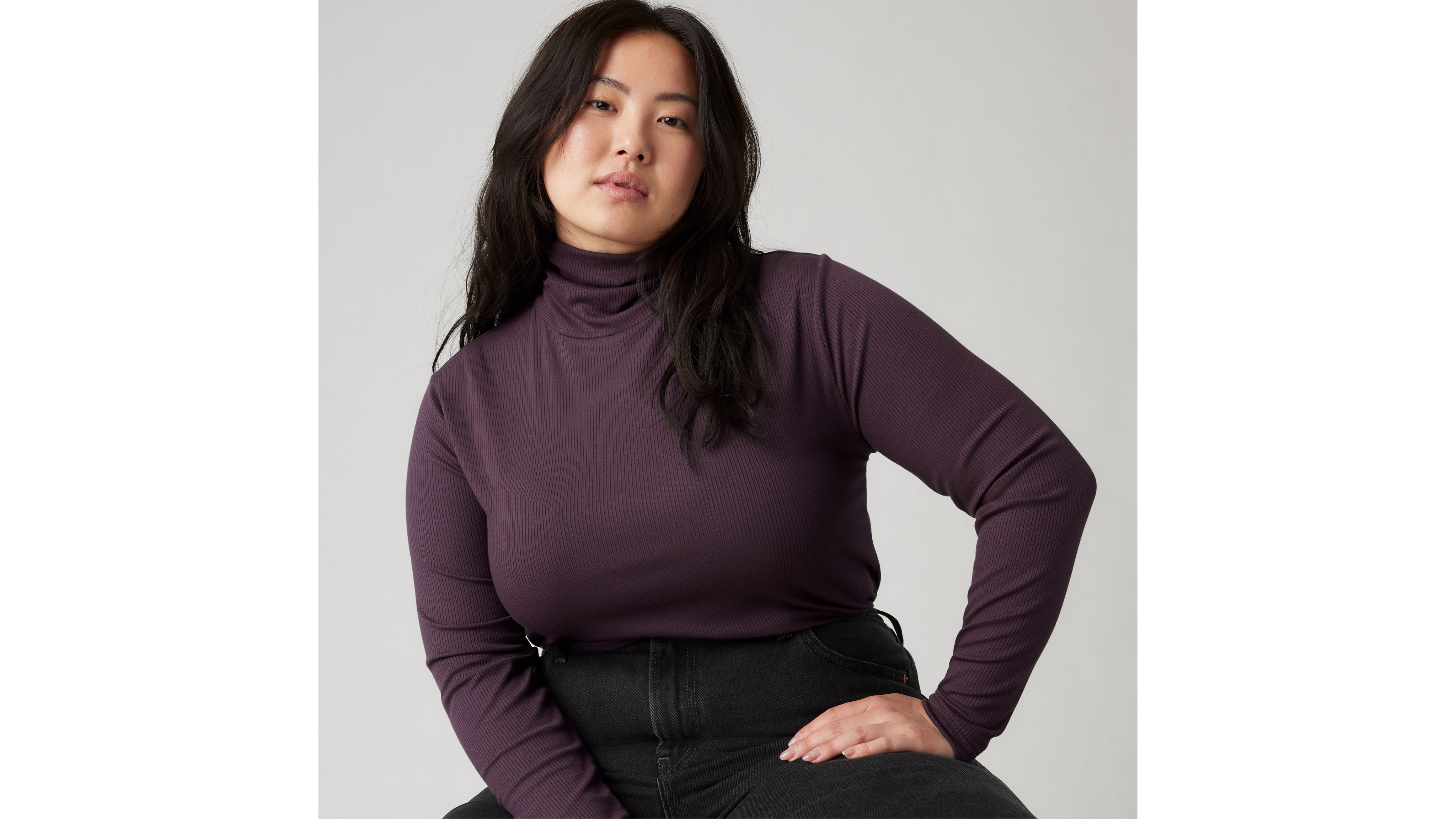 Dreamy Turtleneck Top (Plus Size) 1