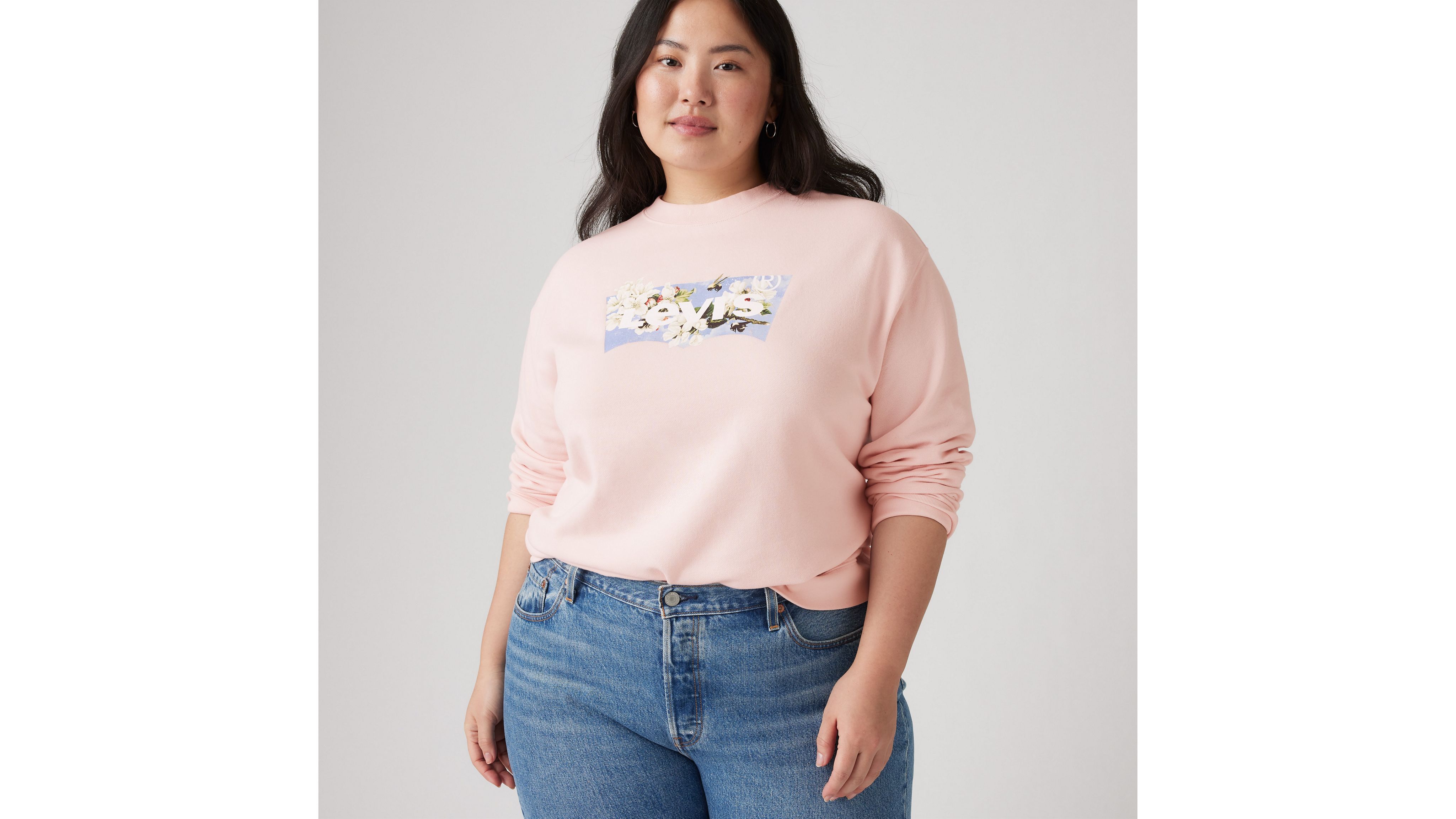 Graphic Everyday Crewneck Sweatshirt (Plus Size) 1