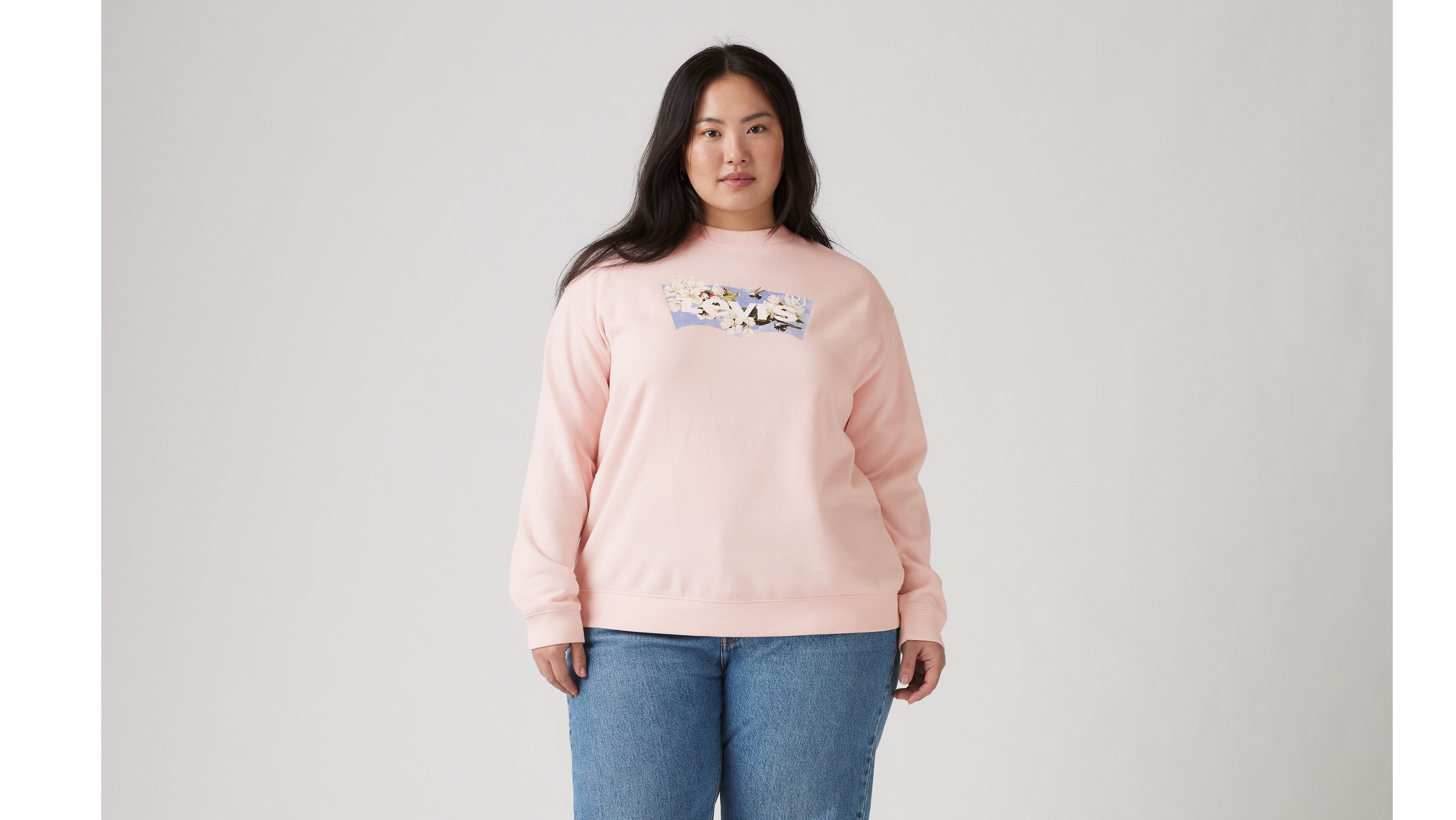 Graphic Everyday Crewneck Sweatshirt (Plus Size) 2