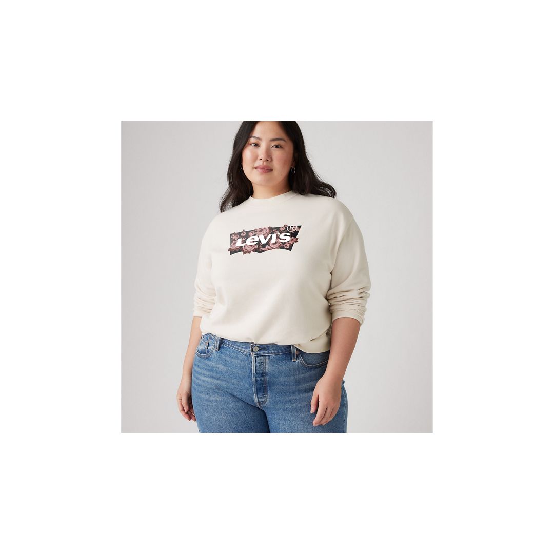 Levi's Everyday Crewneck Sweatshirt (plus Size) In Neutral