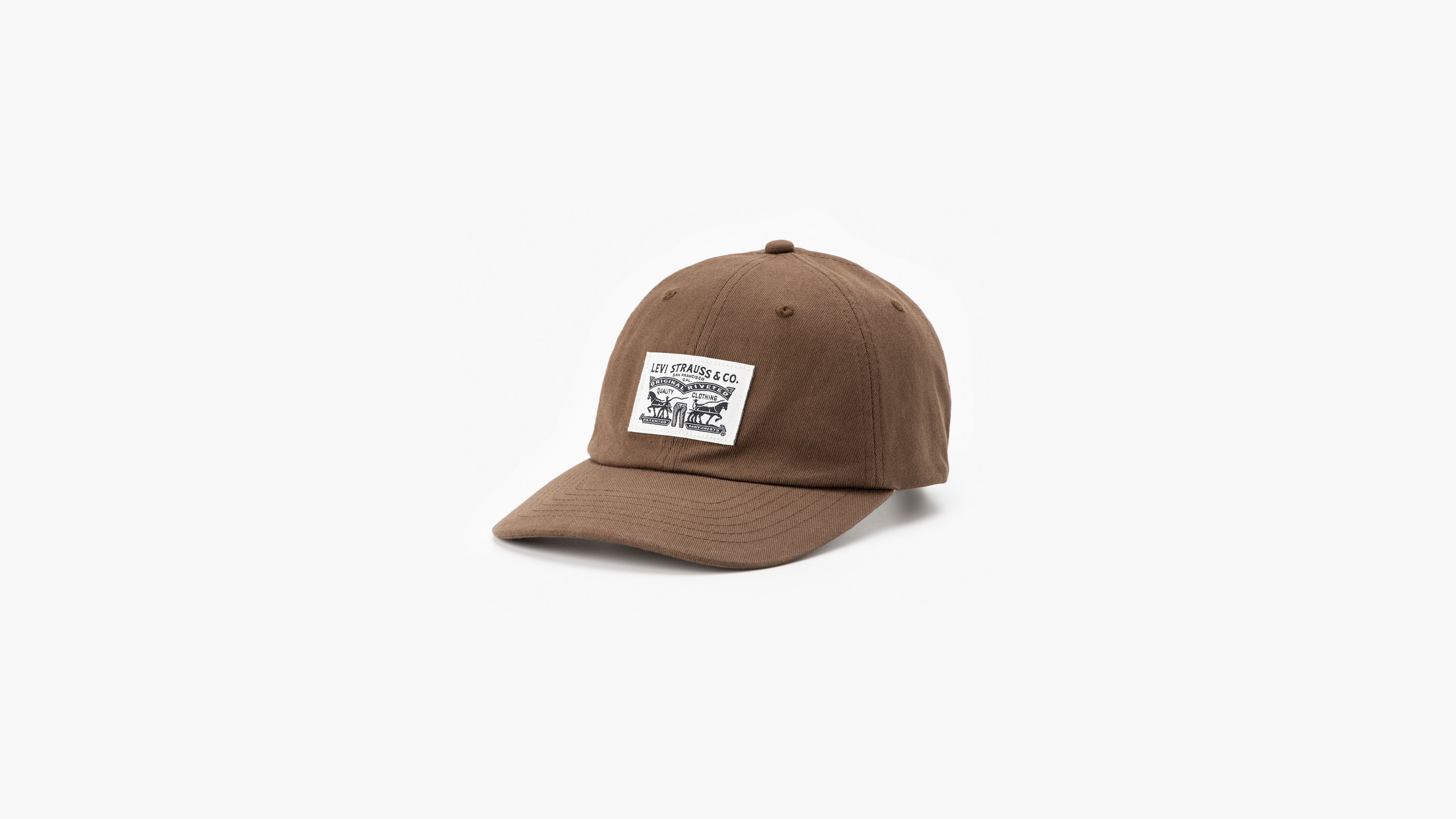 Shop Levi's Relaxed Dad Cap In Dark Brown