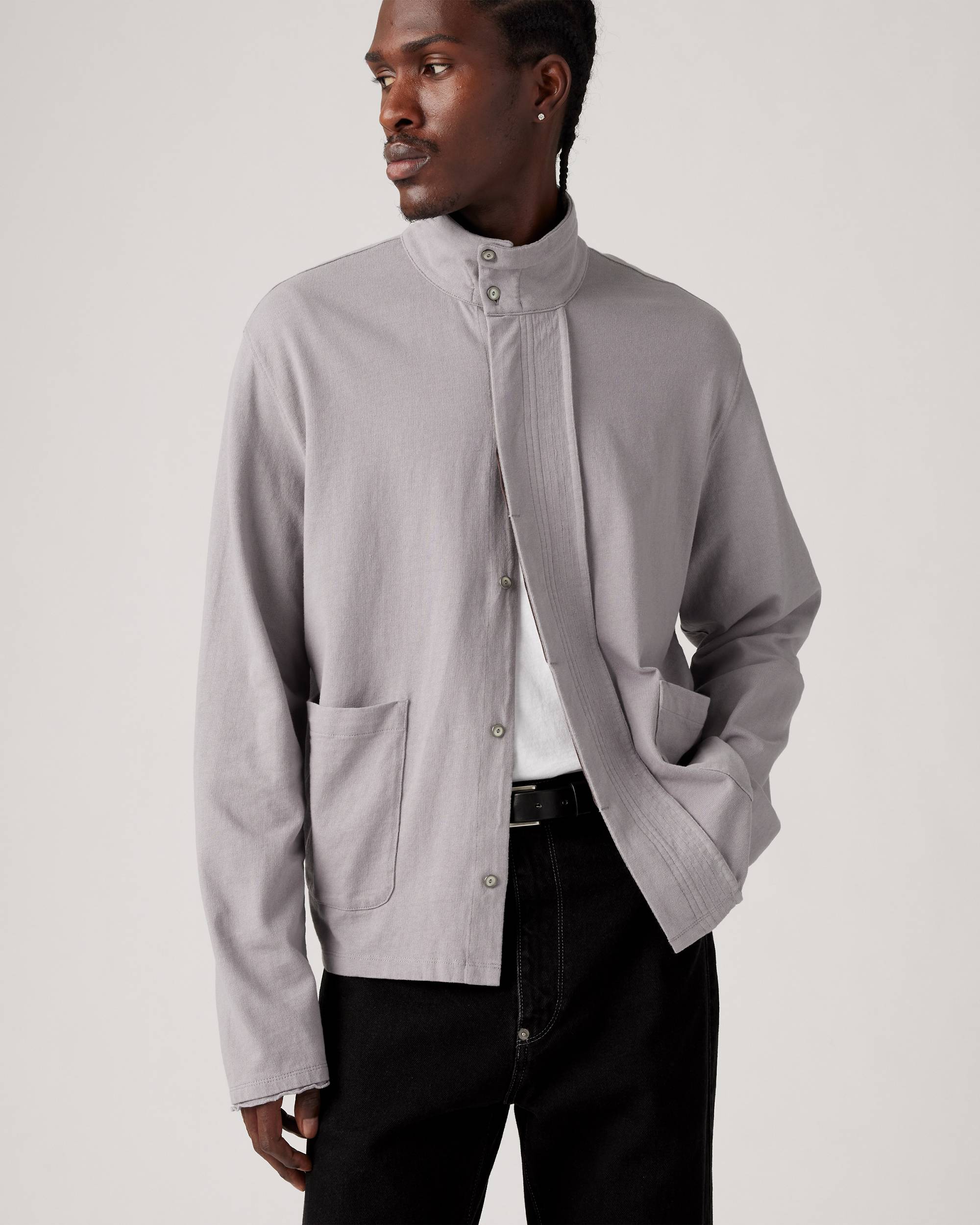 Levi's® X Kiko Kostadinov Jersey Cardigan - Grey | Levi's® US Levi's® X Kiko Kostadinov Jersey Cardigan - Grey | Levi's® US