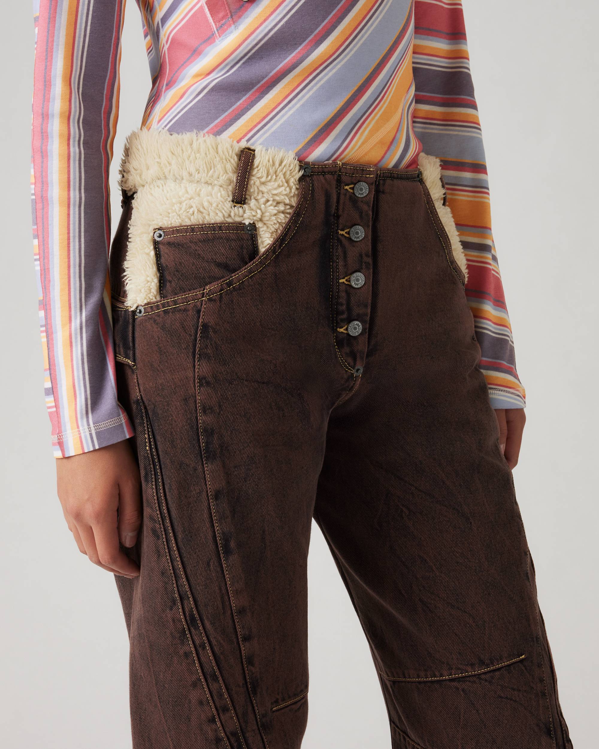 Levi's® X Kiko Kostadinov Paneled Jeans - Brown | Levi's® US Levi's® X Kiko Kostadinov Paneled Jeans - Brown | Levi's® US