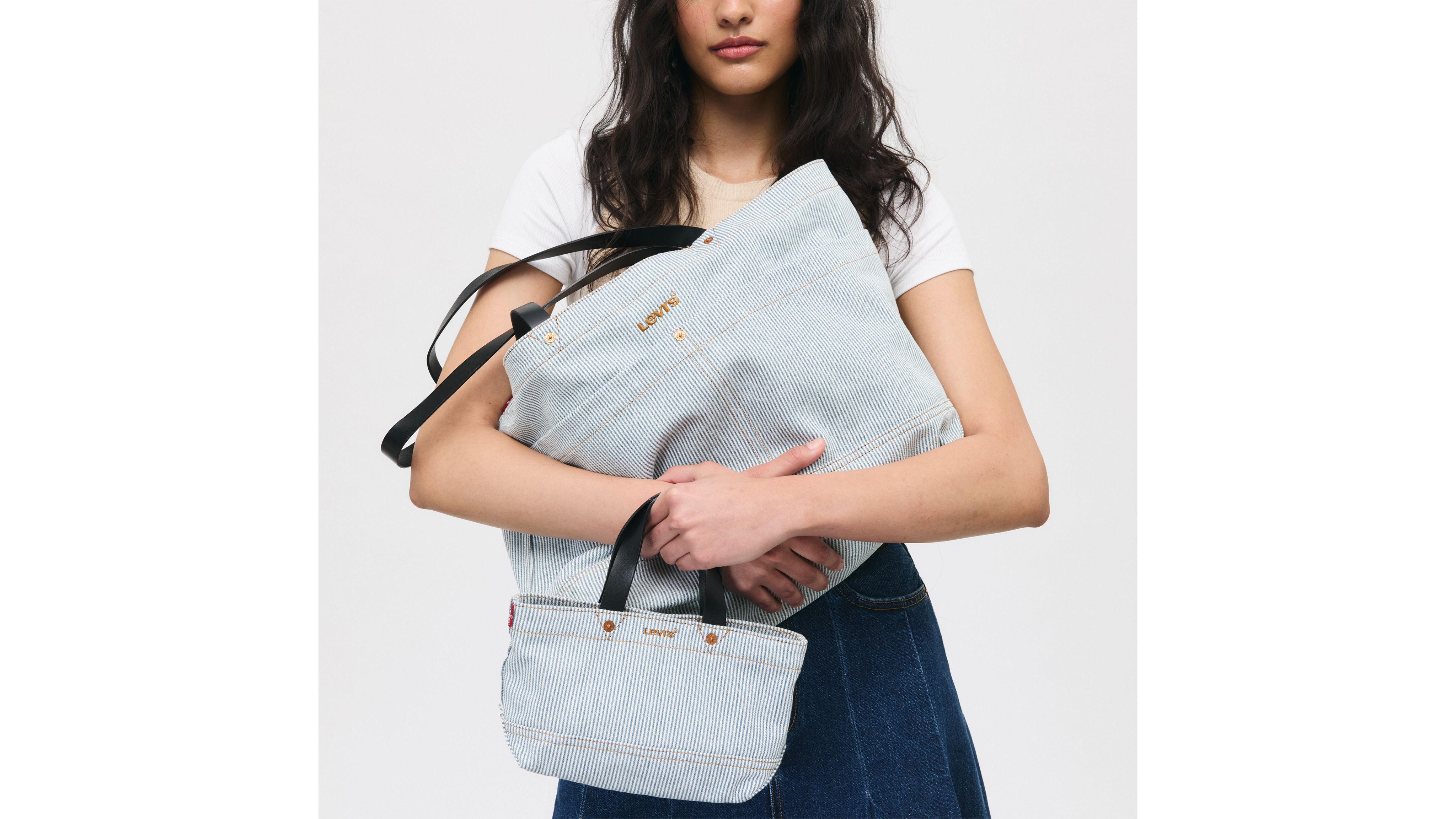Levi's Heritage Micro Tote In Faded Blue
