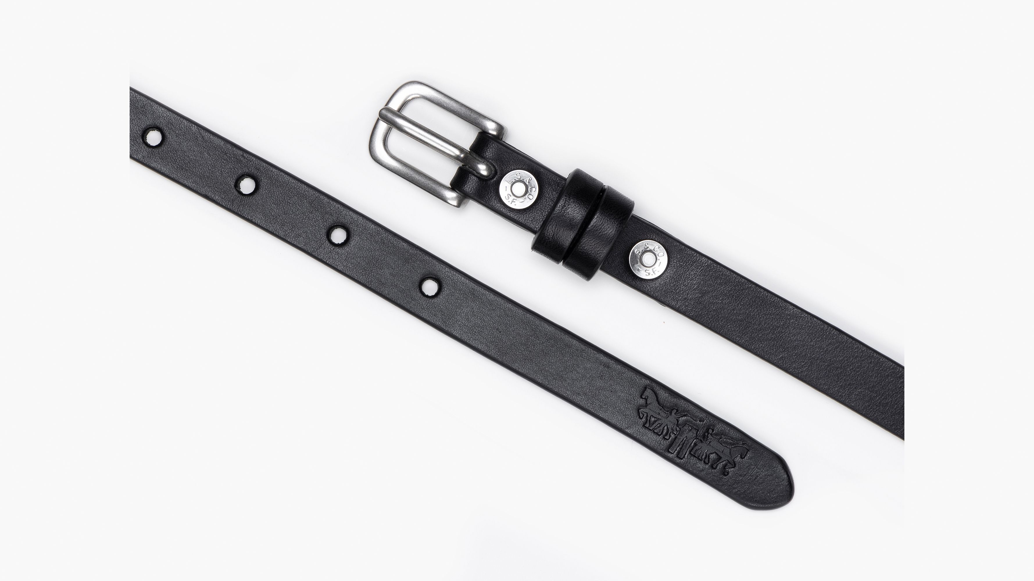 Narrow Leather Belt - Black | Levi's® US
