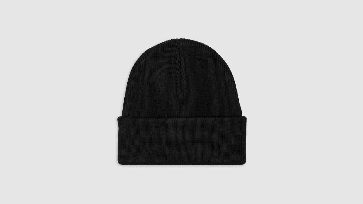 Backpatch Beanie — Regular Black