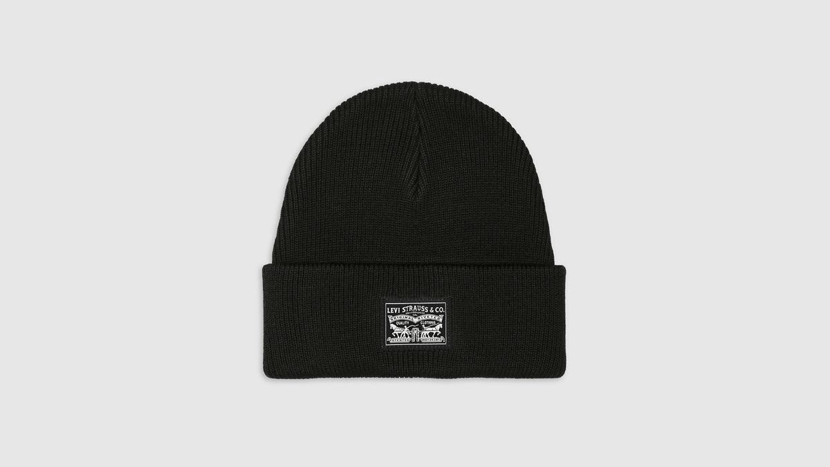 Backpatch Beanie — Regular Black