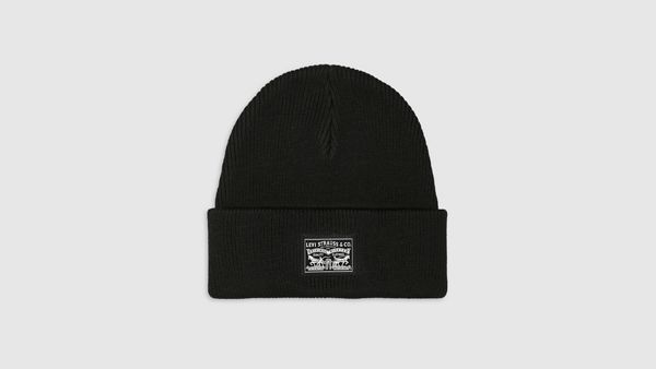 Backpatch Beanie — Regular Black