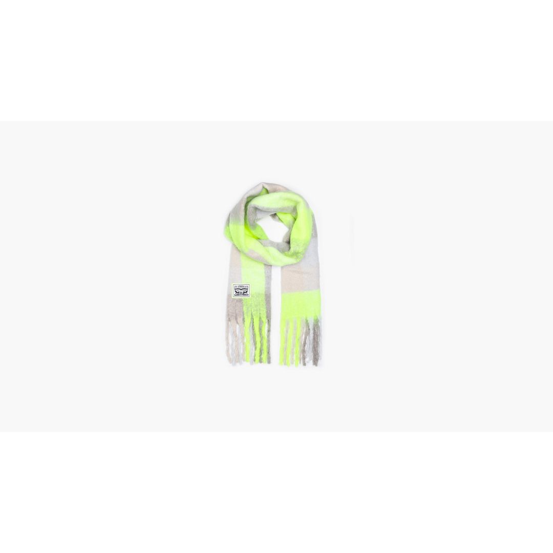 Levi's Pop Of Plaid Scarf In Green