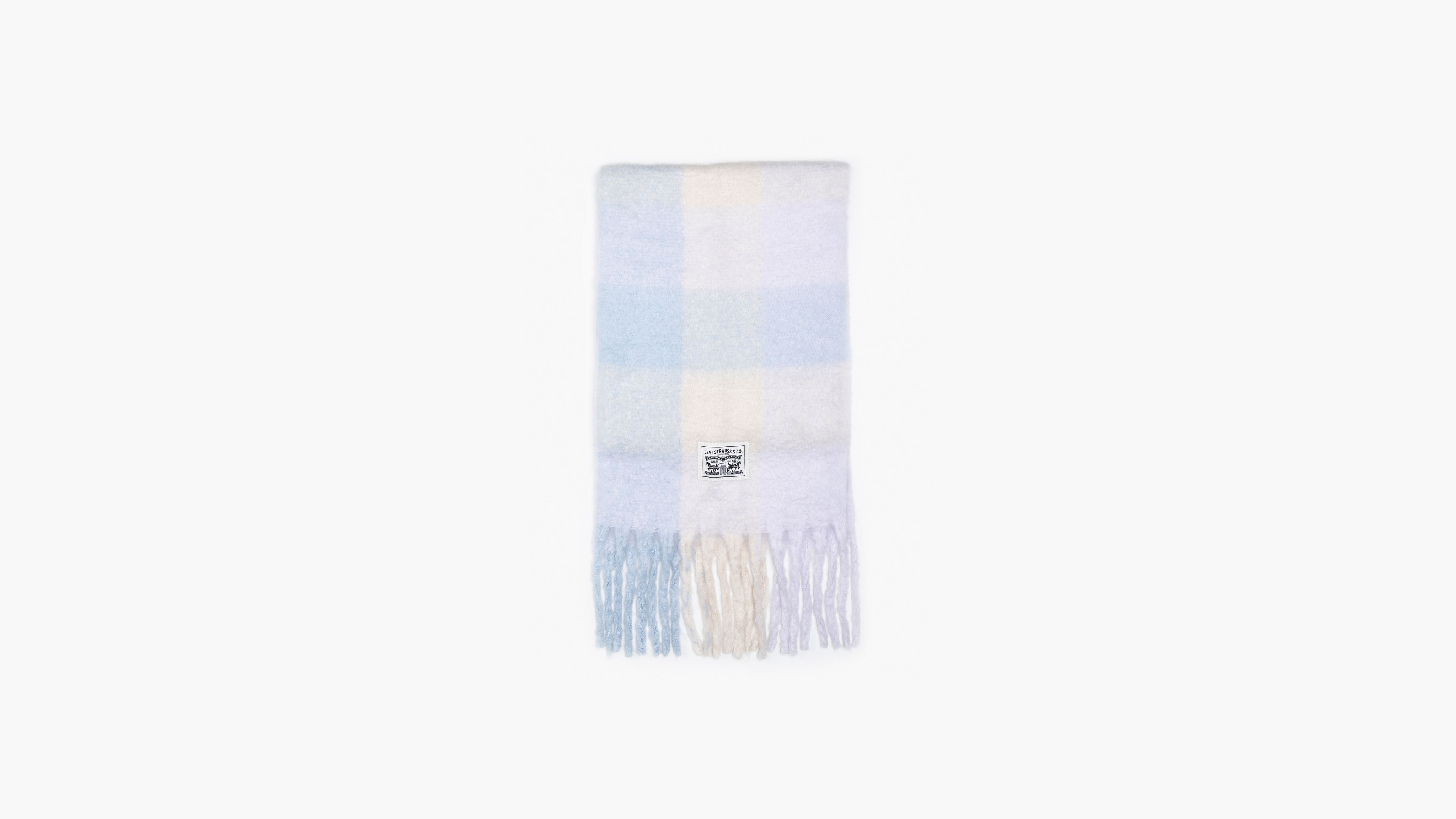 Levi's Pop Of Plaid Scarf In Dark Purple