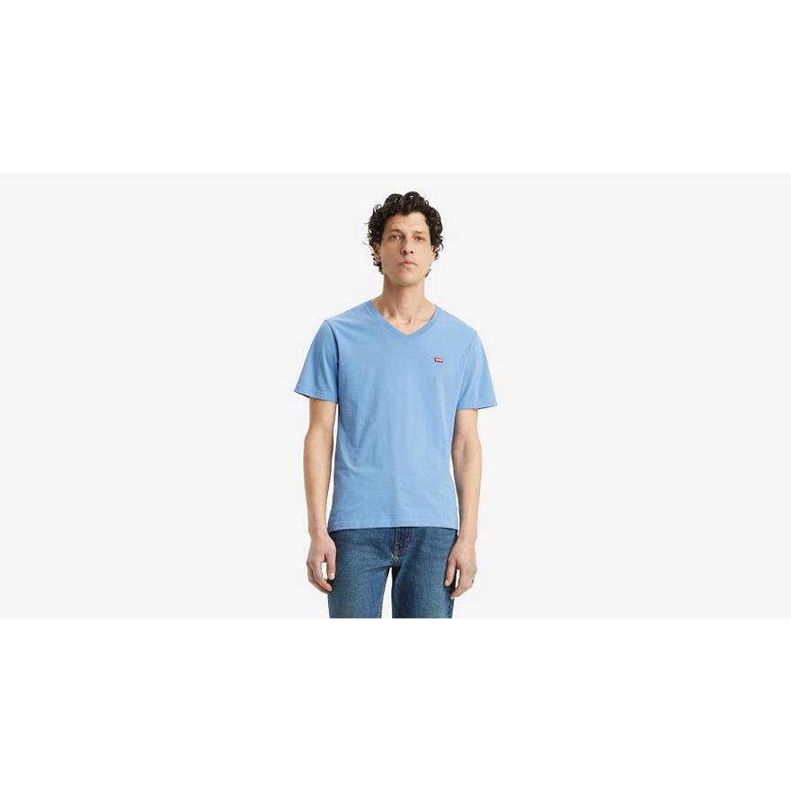 Camiseta de cuello de pico clásica Housemark 1