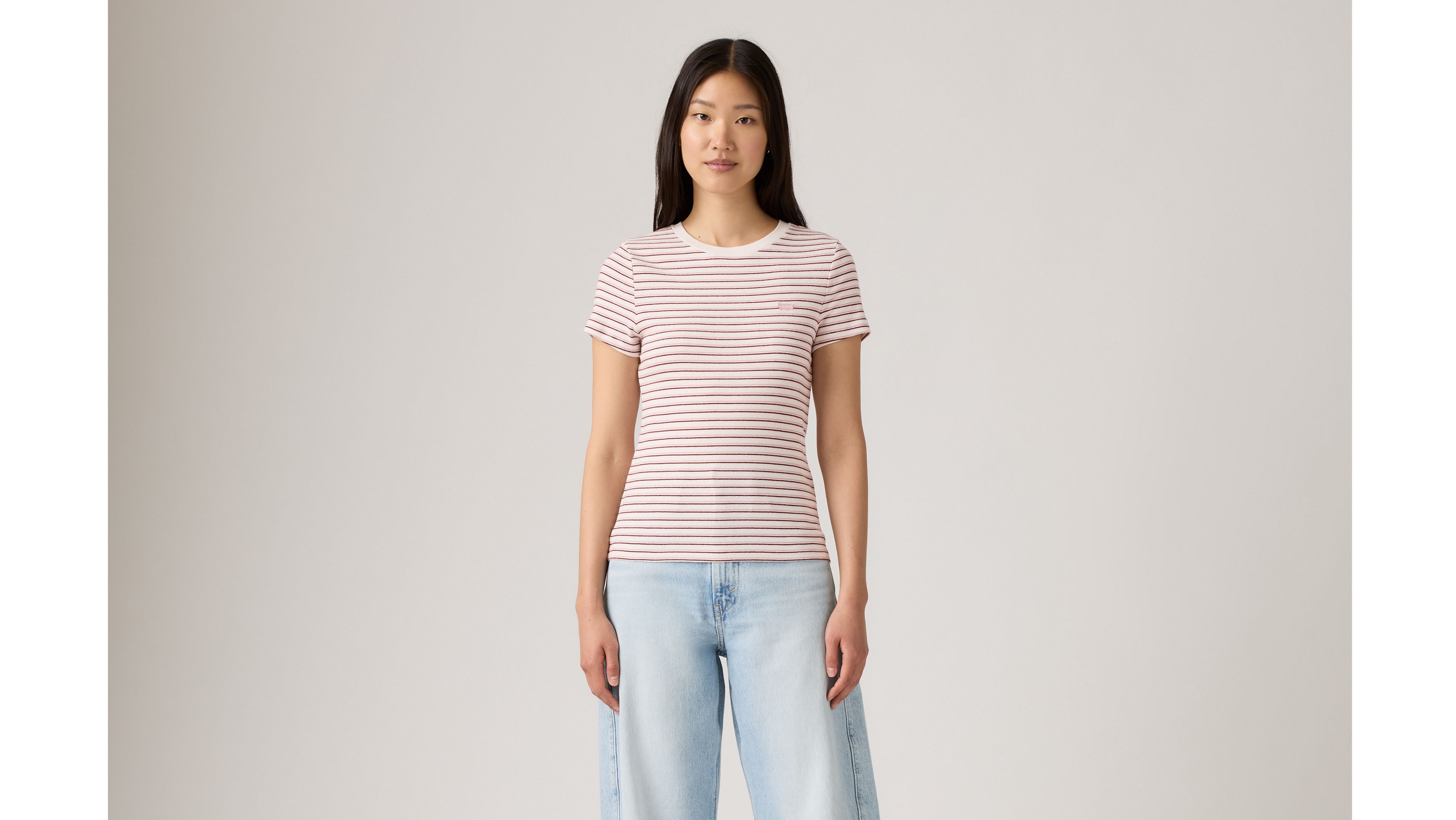 Levi's Essential Housemark T-Shirt Manica Corta Donna - Morbida E Leggera