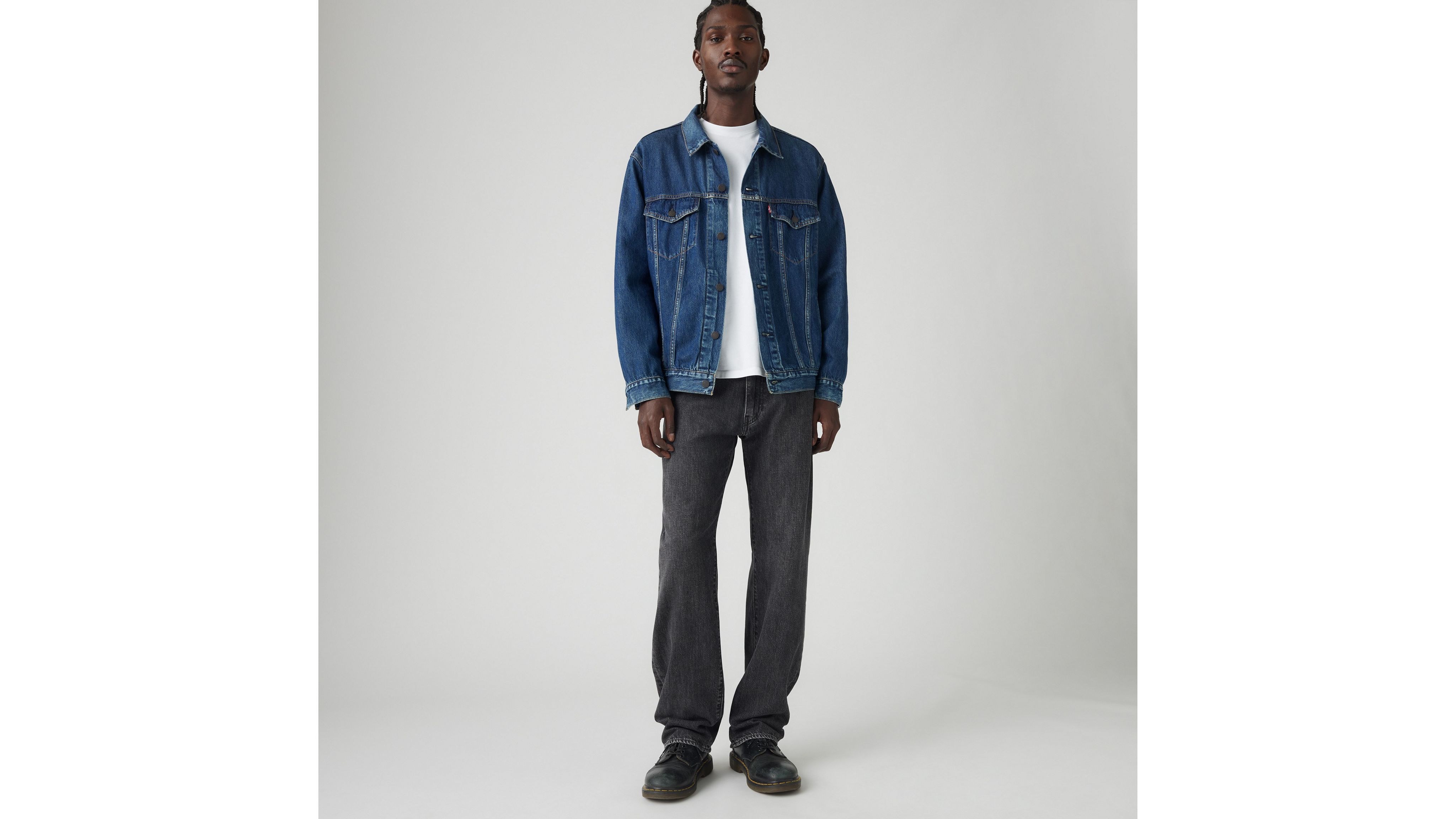 Levi's 555 Relaxed Straight Linen+ Denim Men's Jeans 38x30