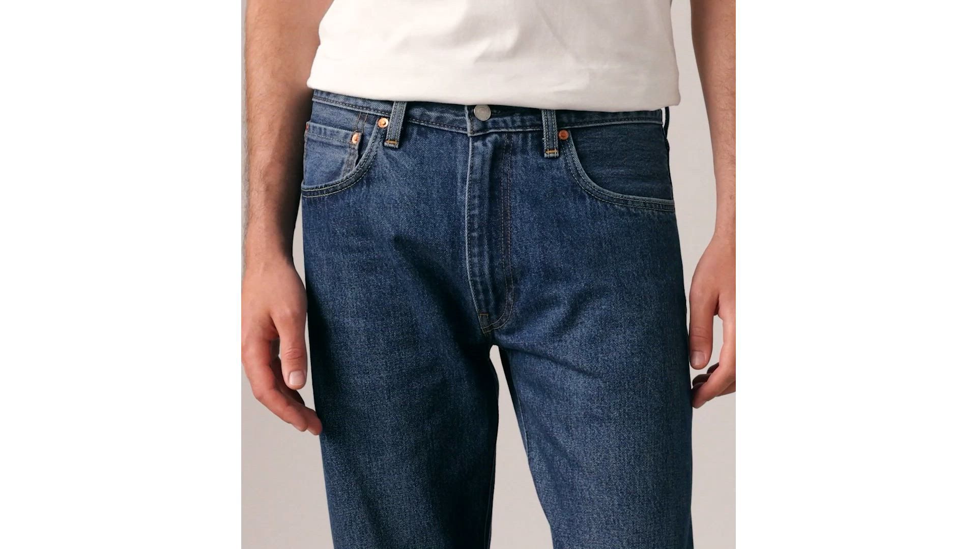 555™ Relaxed Straight Linen+ Denim Men's Jeans 1