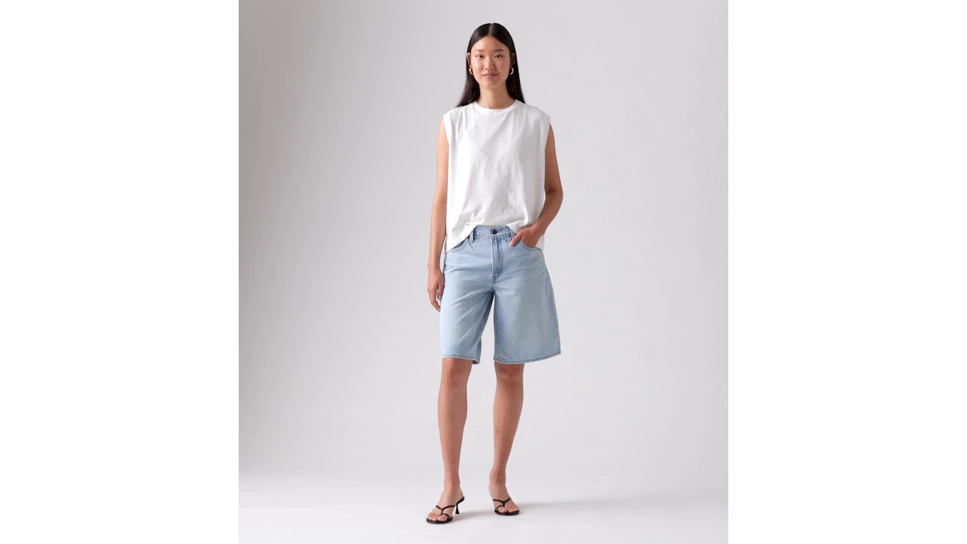 Baggy Dad Women's Jorts - Dark Wash | Levi's® US