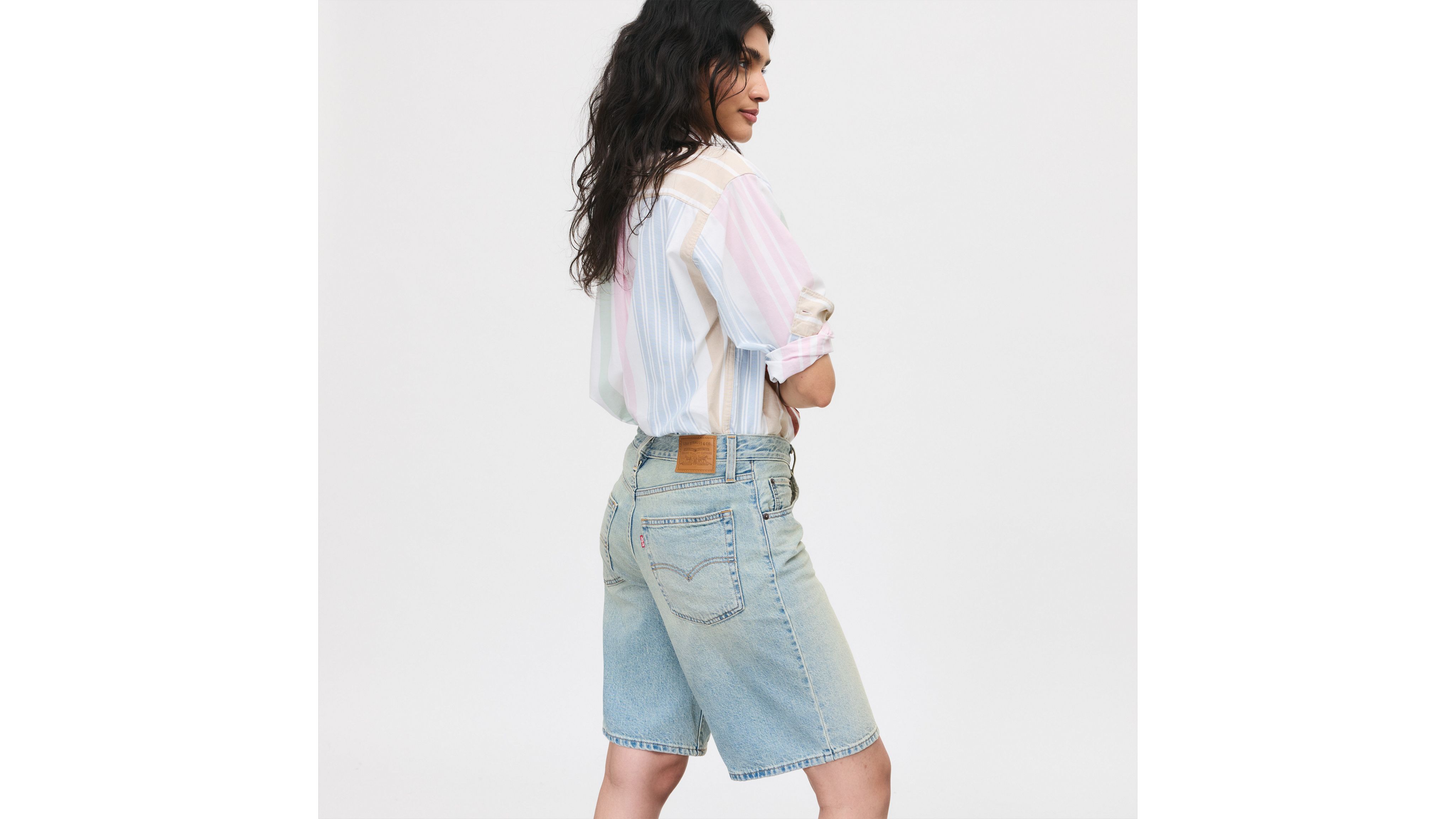 ショートパンツ LEVI'S Woman Short Blue 000MJ 0002 Baggy Dad Women's Jorts - Light Wash | Levi's® US