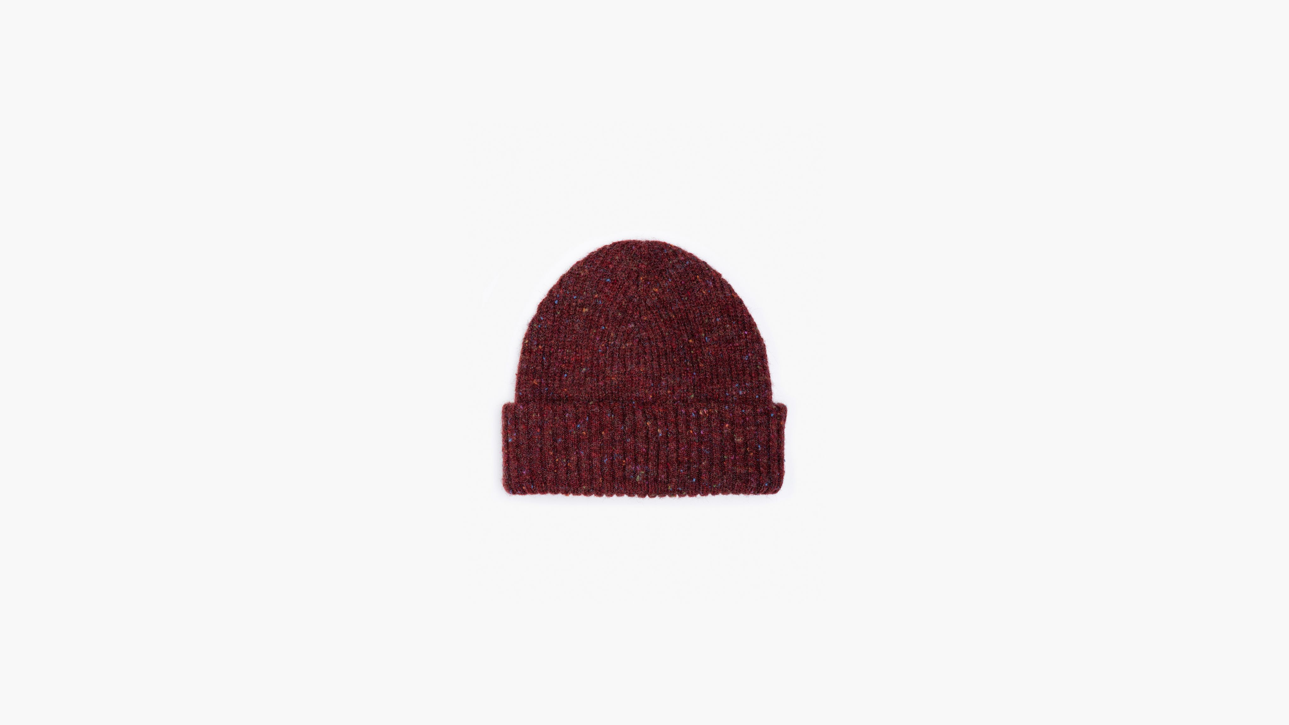 Levi's Backpatch Beanie In Burgundy
