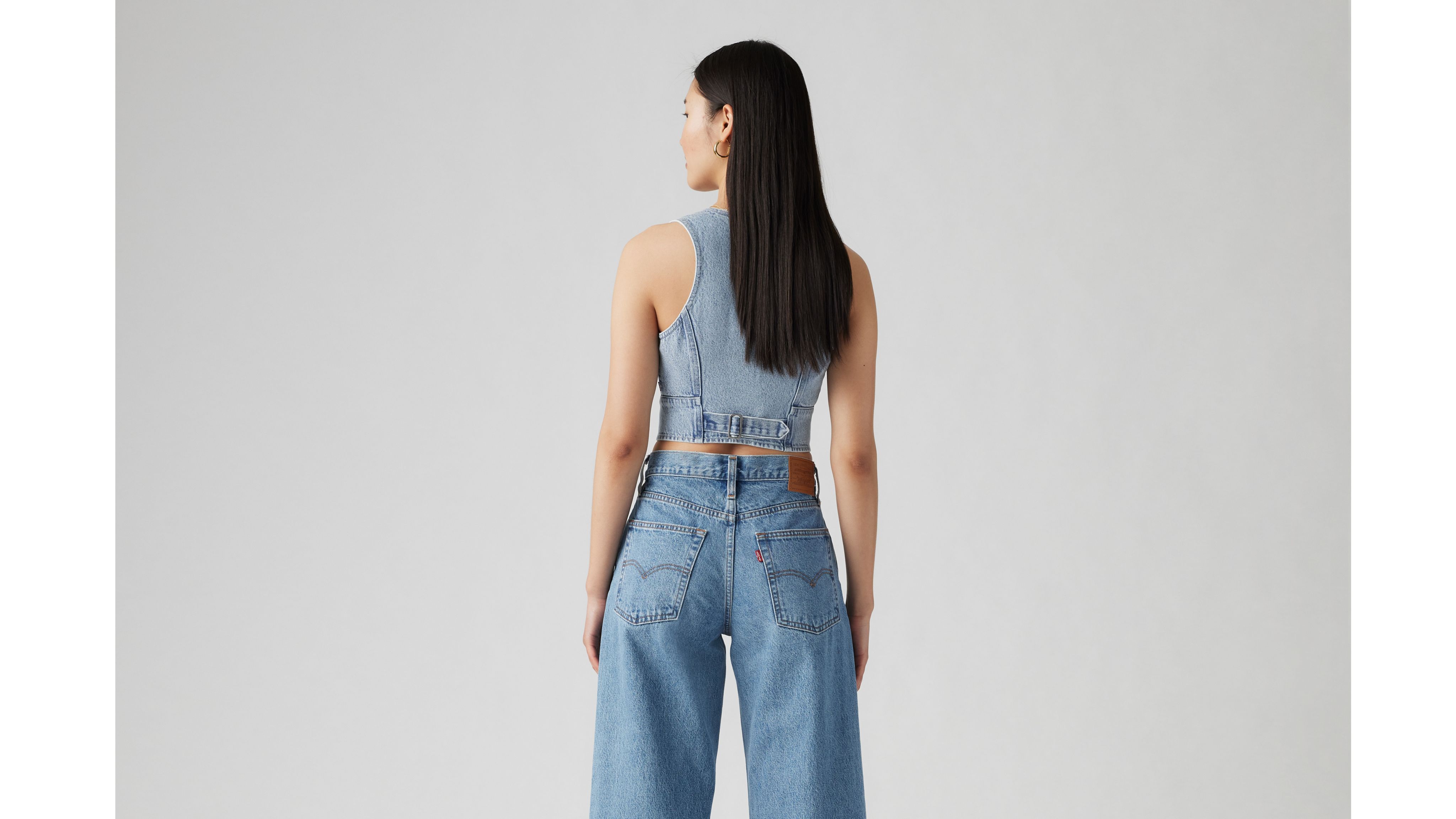 Mona Denim Corset Top