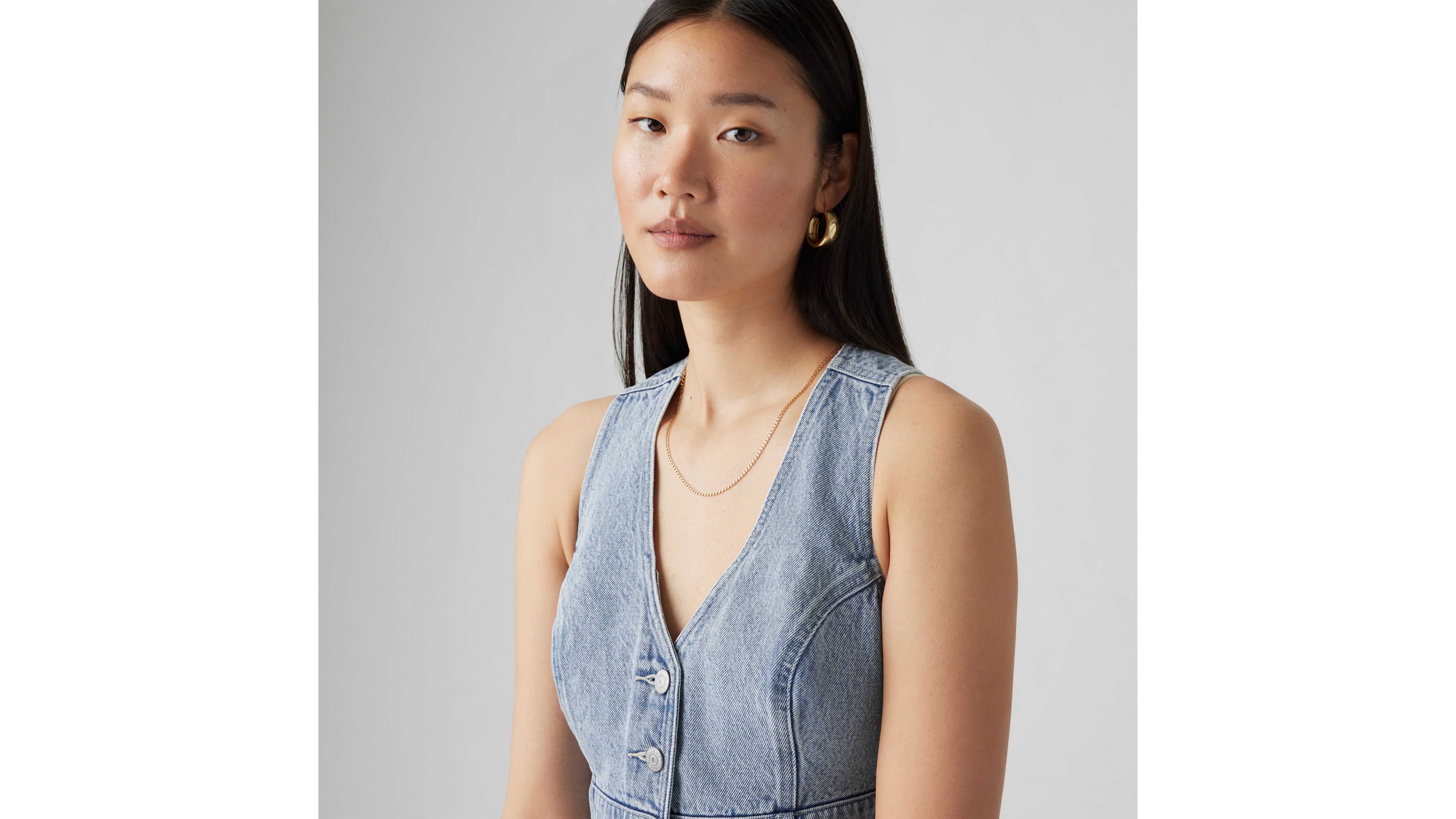 Mona Denim Corset Top