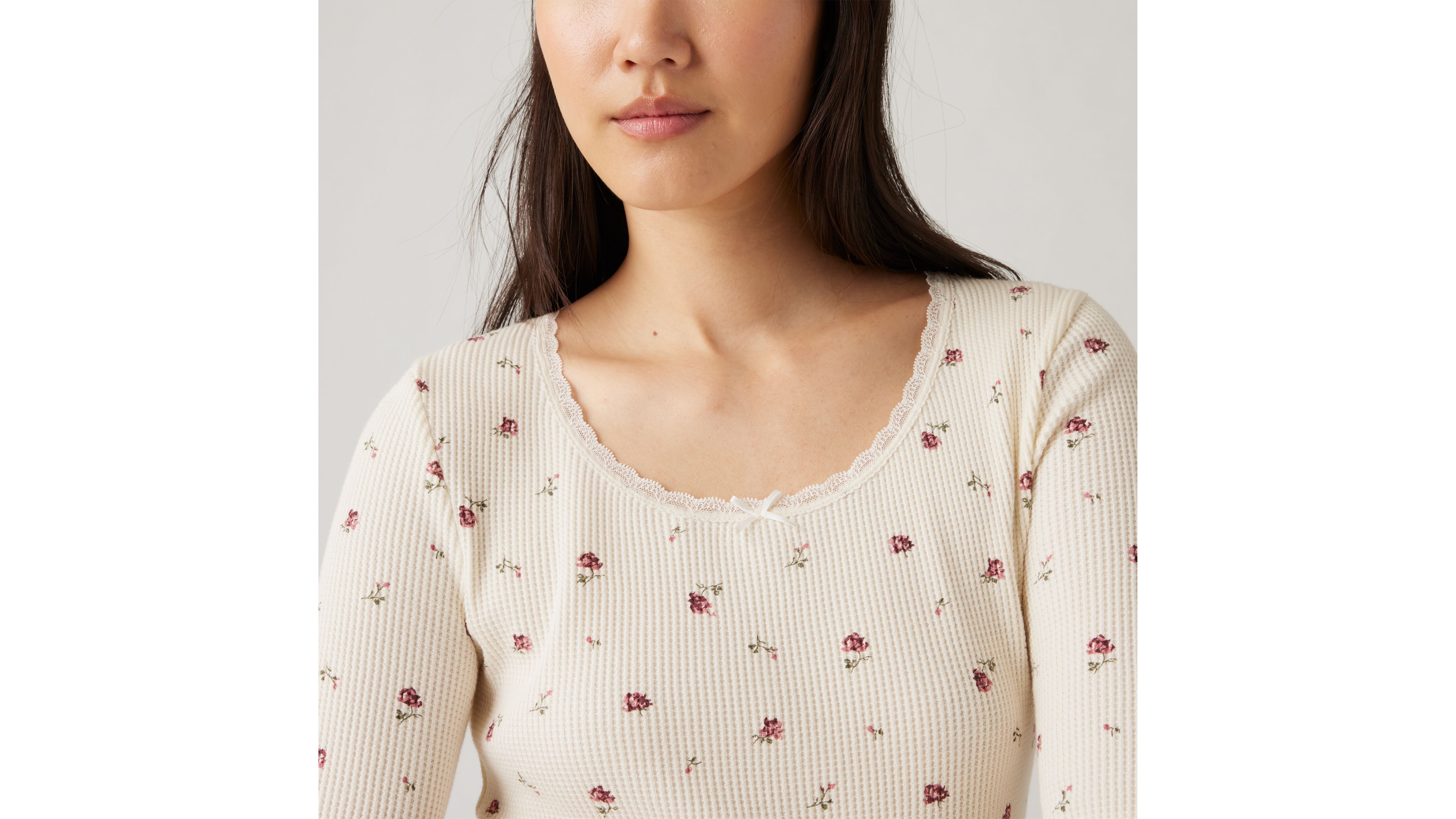 LEVI'S DRY GOODS WAFFLE LONG SLEEVE T-SHIRT 