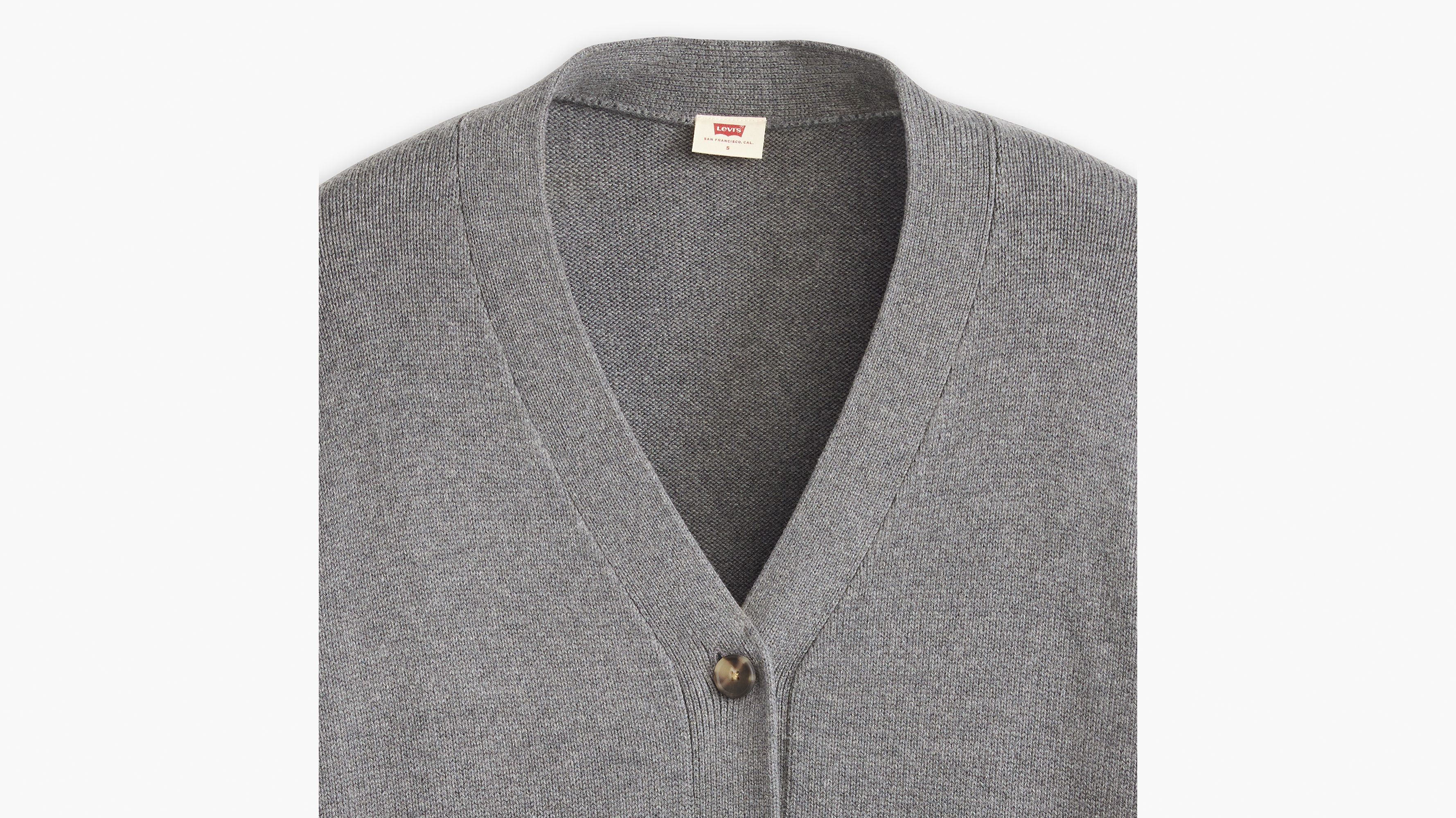 Boyfriend Pocket Cardigan - Grey | Levi's® US