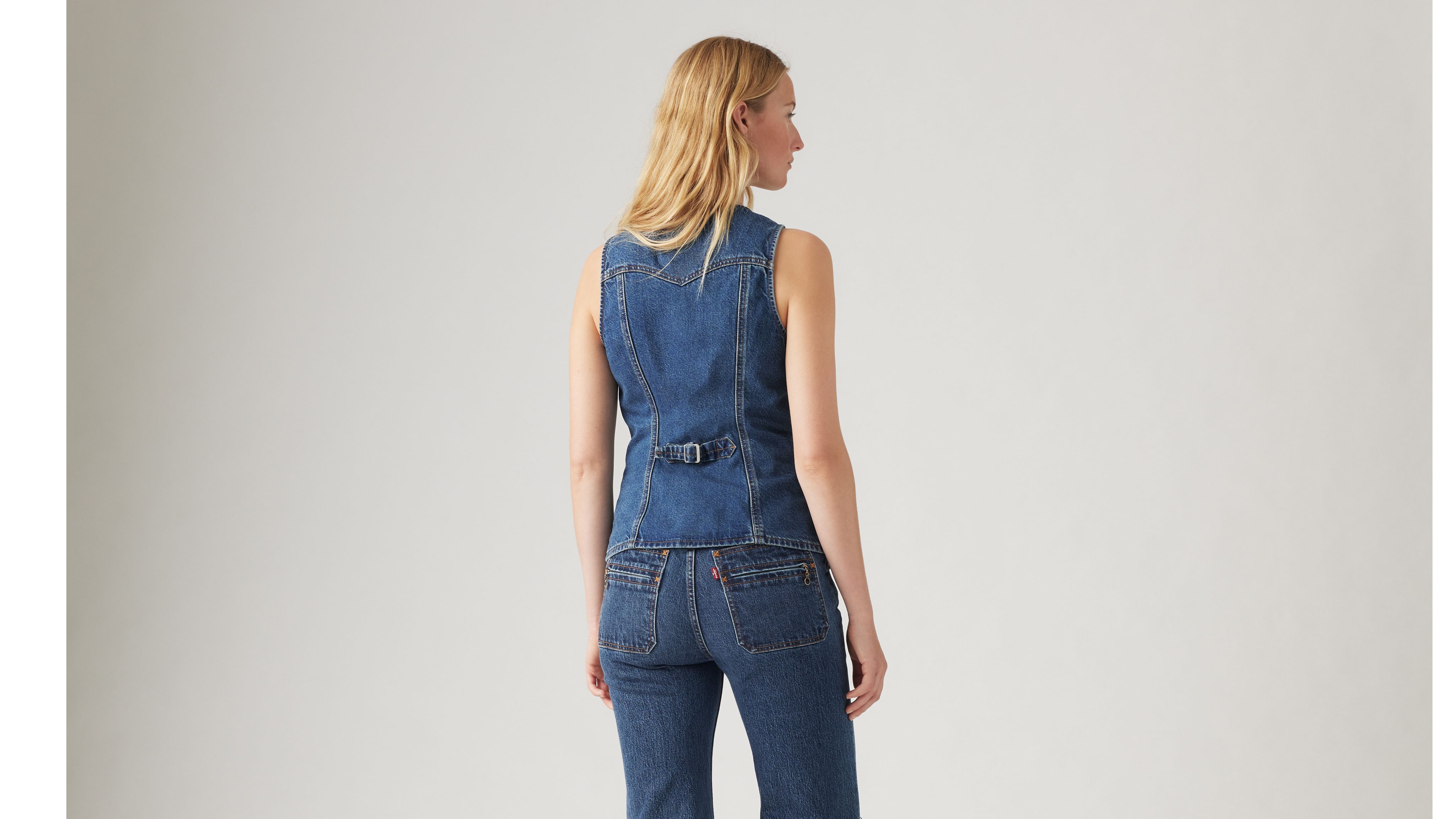 Longline Denim Vest