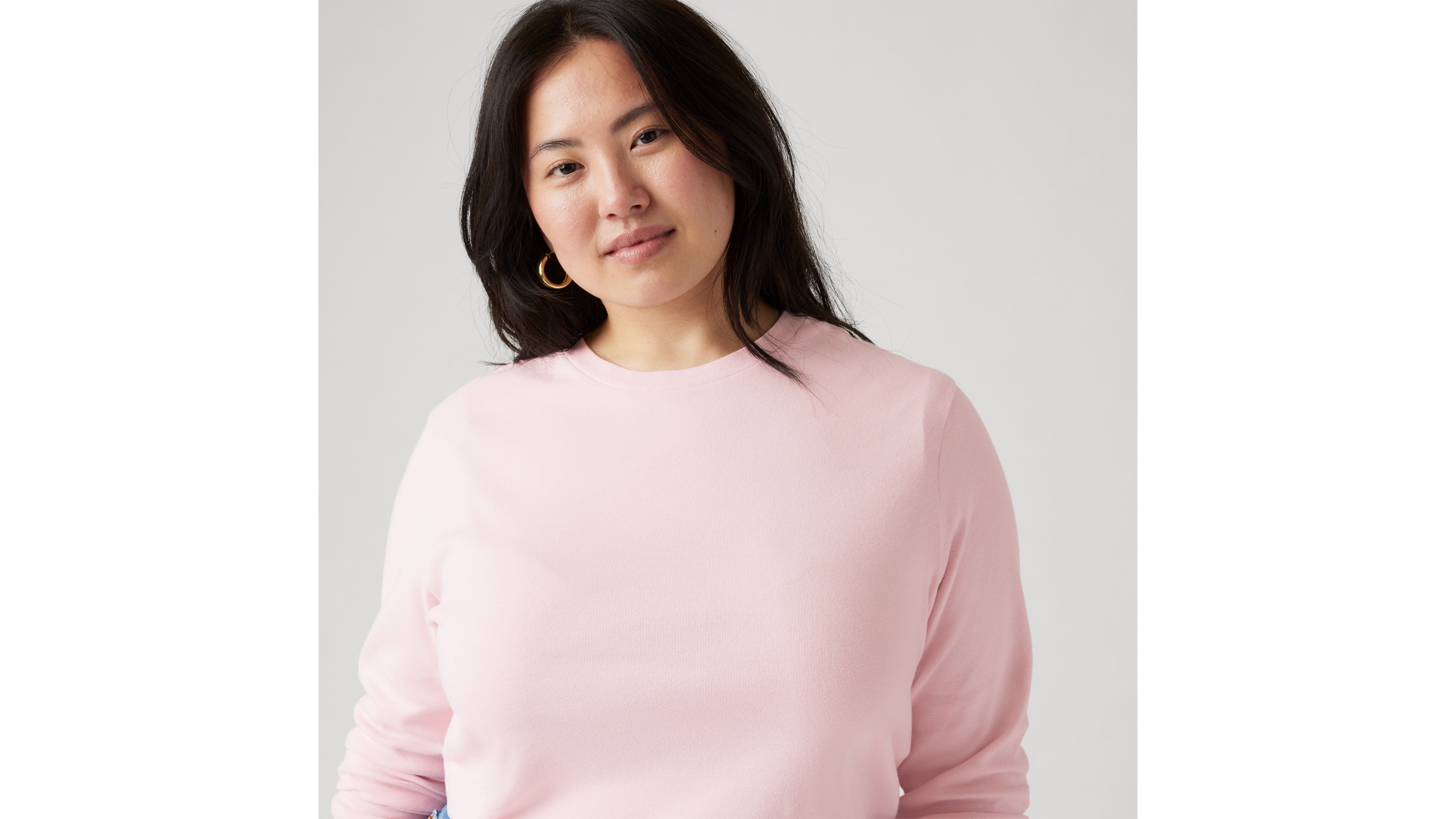 Essential Langarm-T-Shirt (Plus-Größe) 4