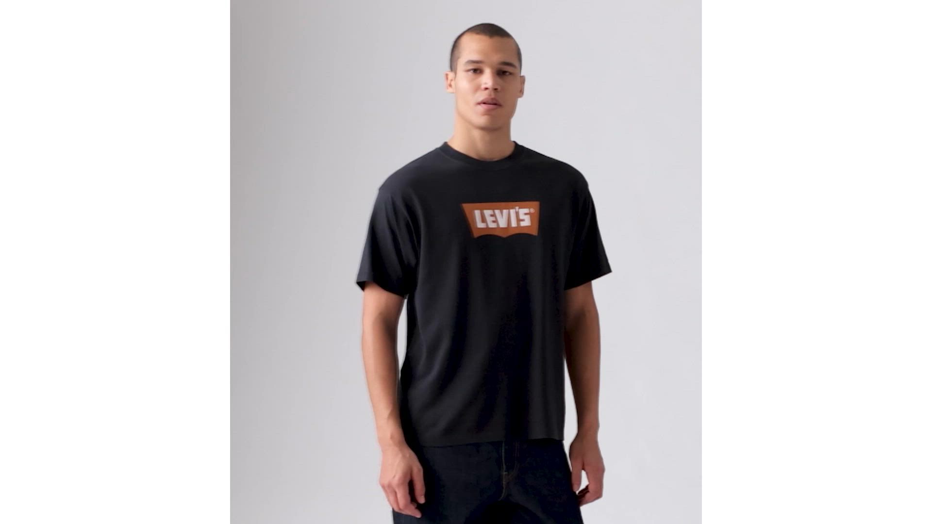 Batwing T-shirt med retrodesign og grafik 1